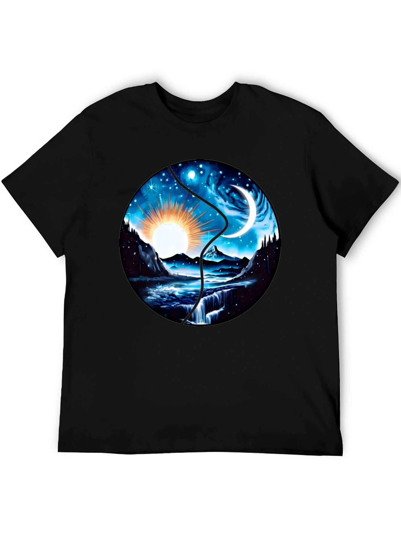 Yin Yang Sun and Moon T-Shirt