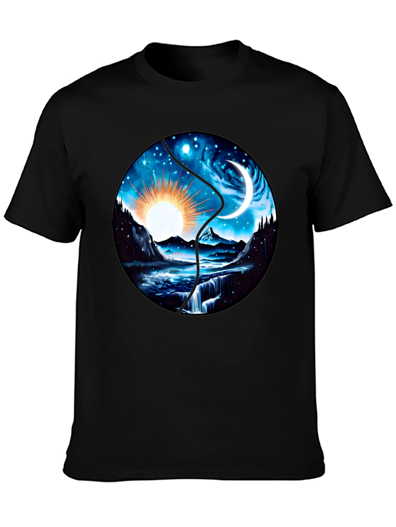 Yin Yang Sun and Moon T-Shirt