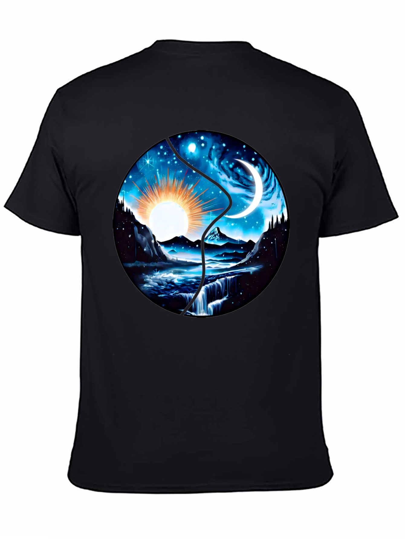 Yin Yang Sun and Moon T-Shirt