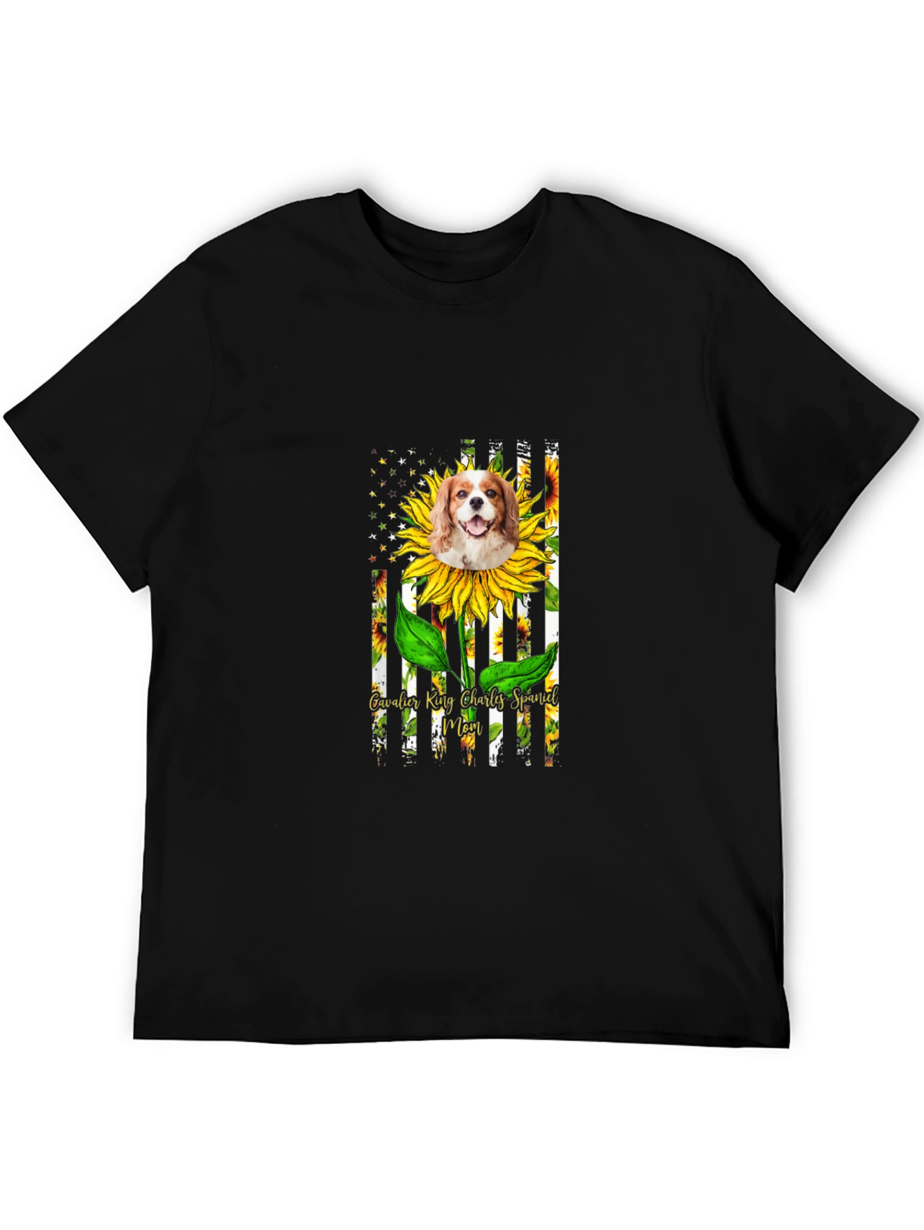 Cavalier King Charles Spaniel Sunflower T-Shirt