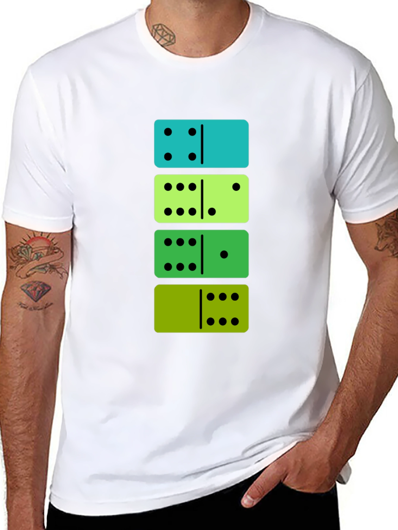 Domino Stack Tee - Fun & Stylish