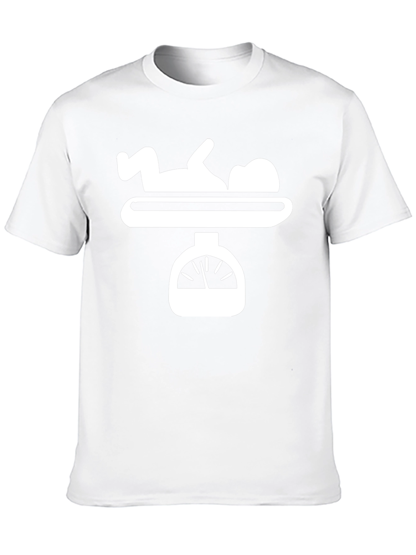 Baby on Scale Funny Novelty Graphic Tee