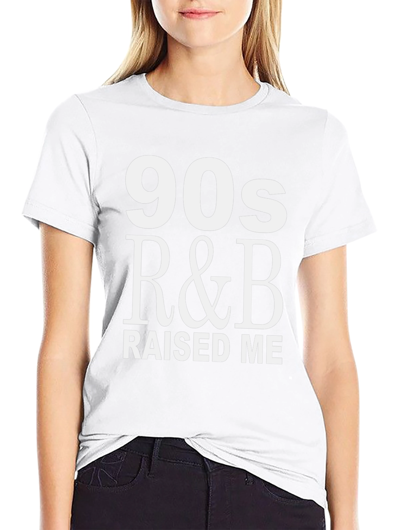 90s R&B Raised Me T-Shirt - Music Lover Tee