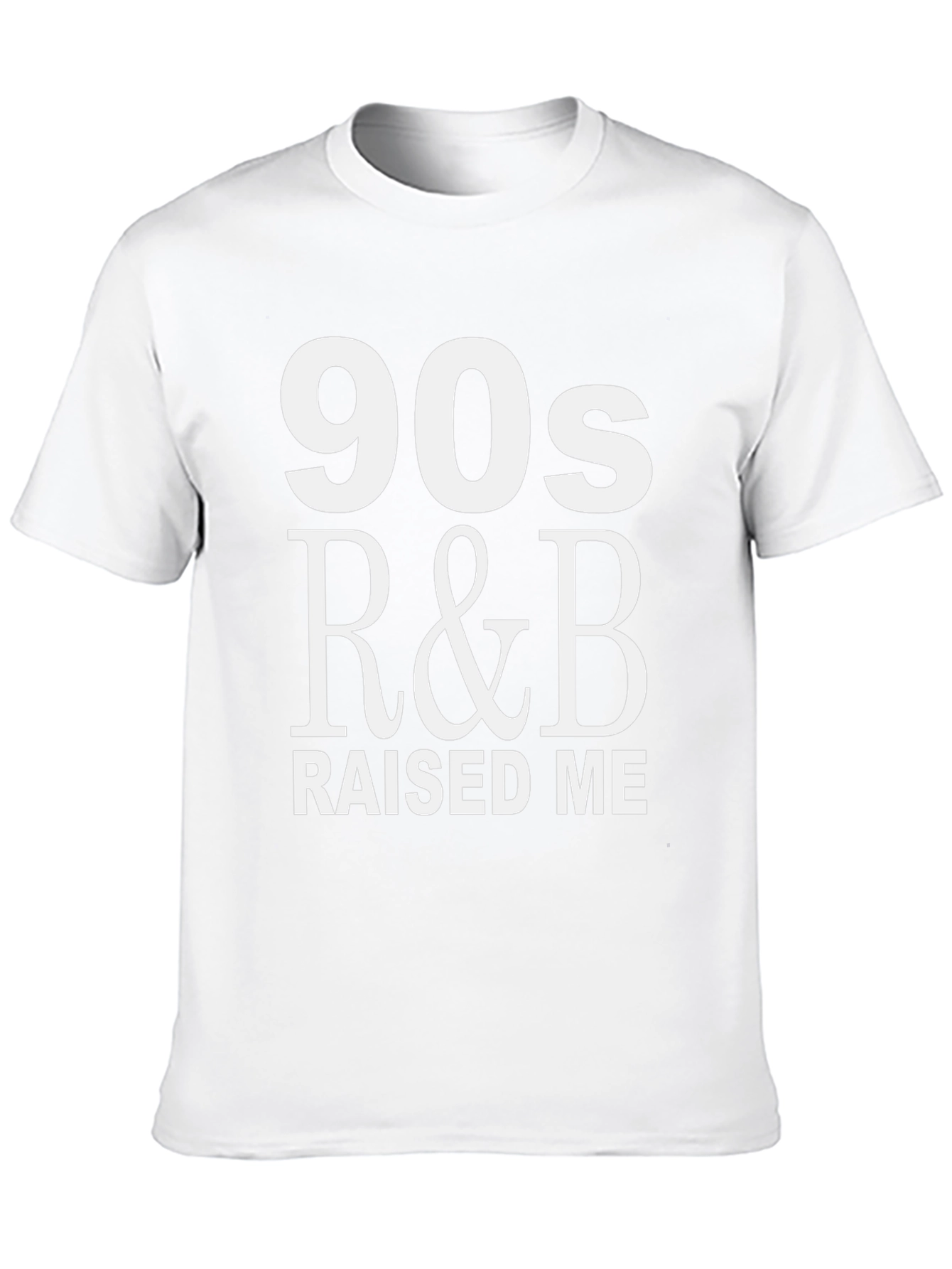 90s R&B Raised Me T-Shirt - Music Lover Tee