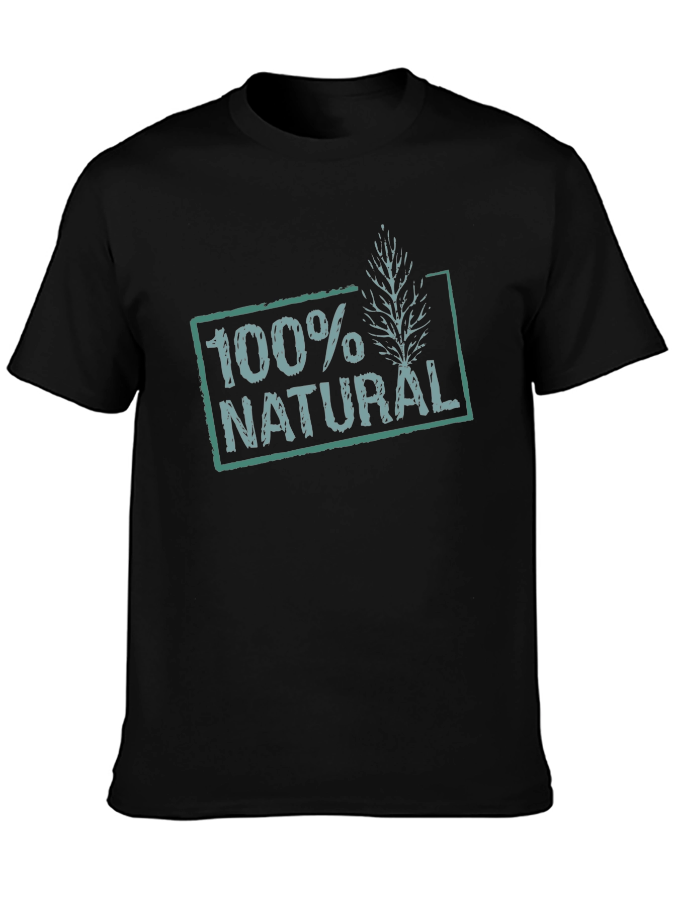 100% Natural Graphic Print T-Shirt