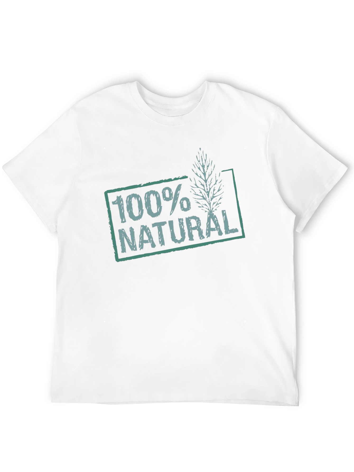 100% Natural Graphic Print T-Shirt