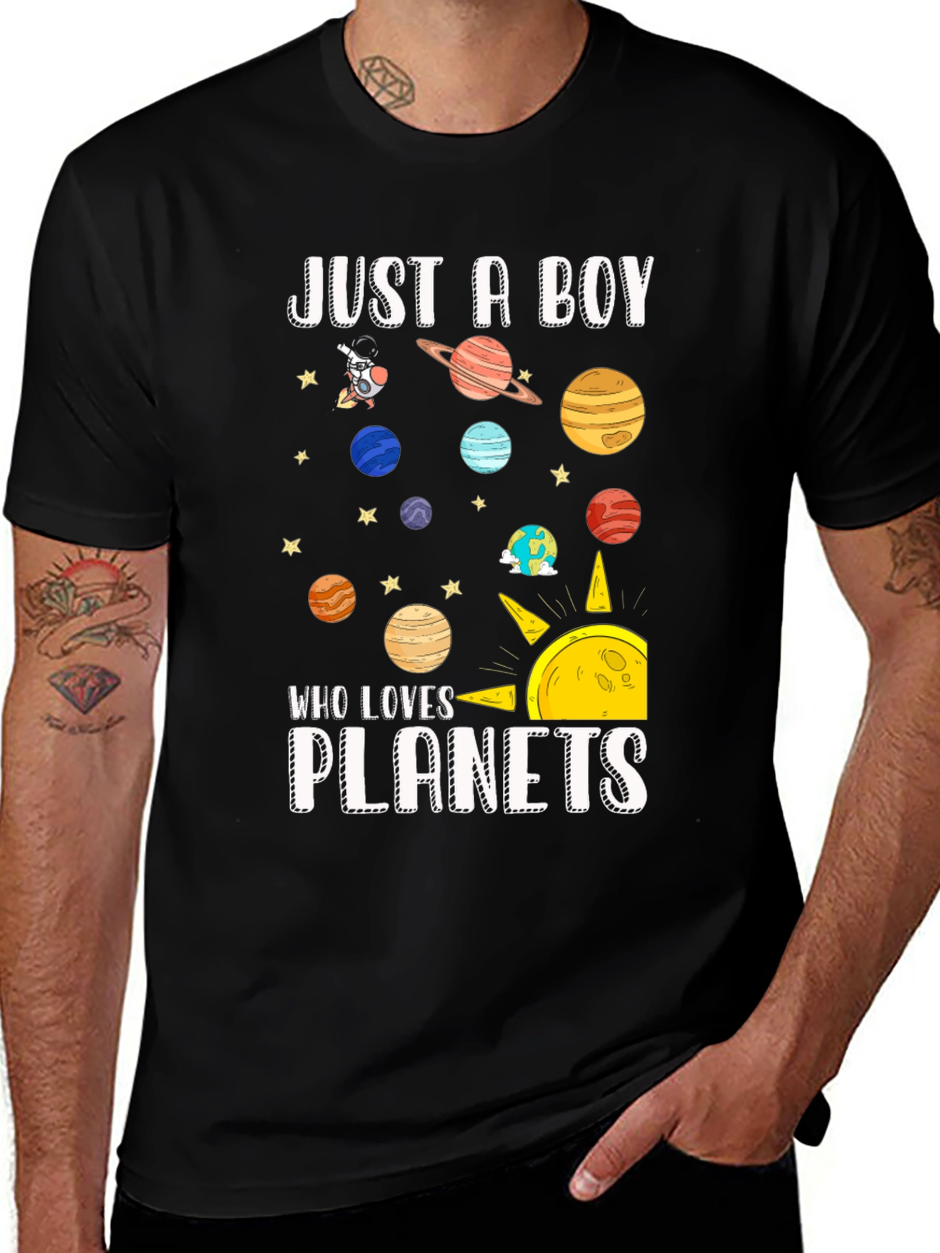 Just A Boy Who Loves Planets T-Shirt