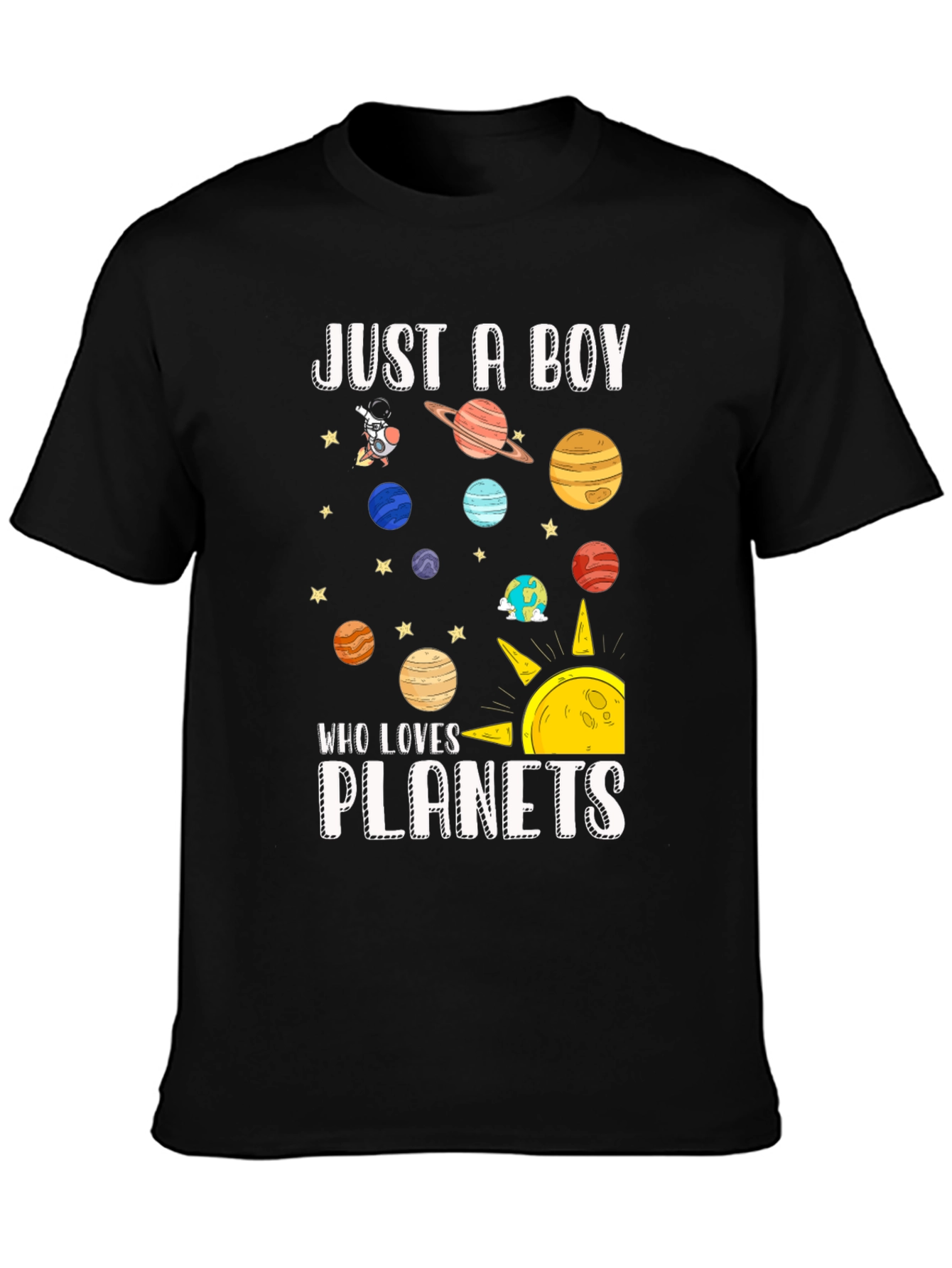 Just A Boy Who Loves Planets T-Shirt