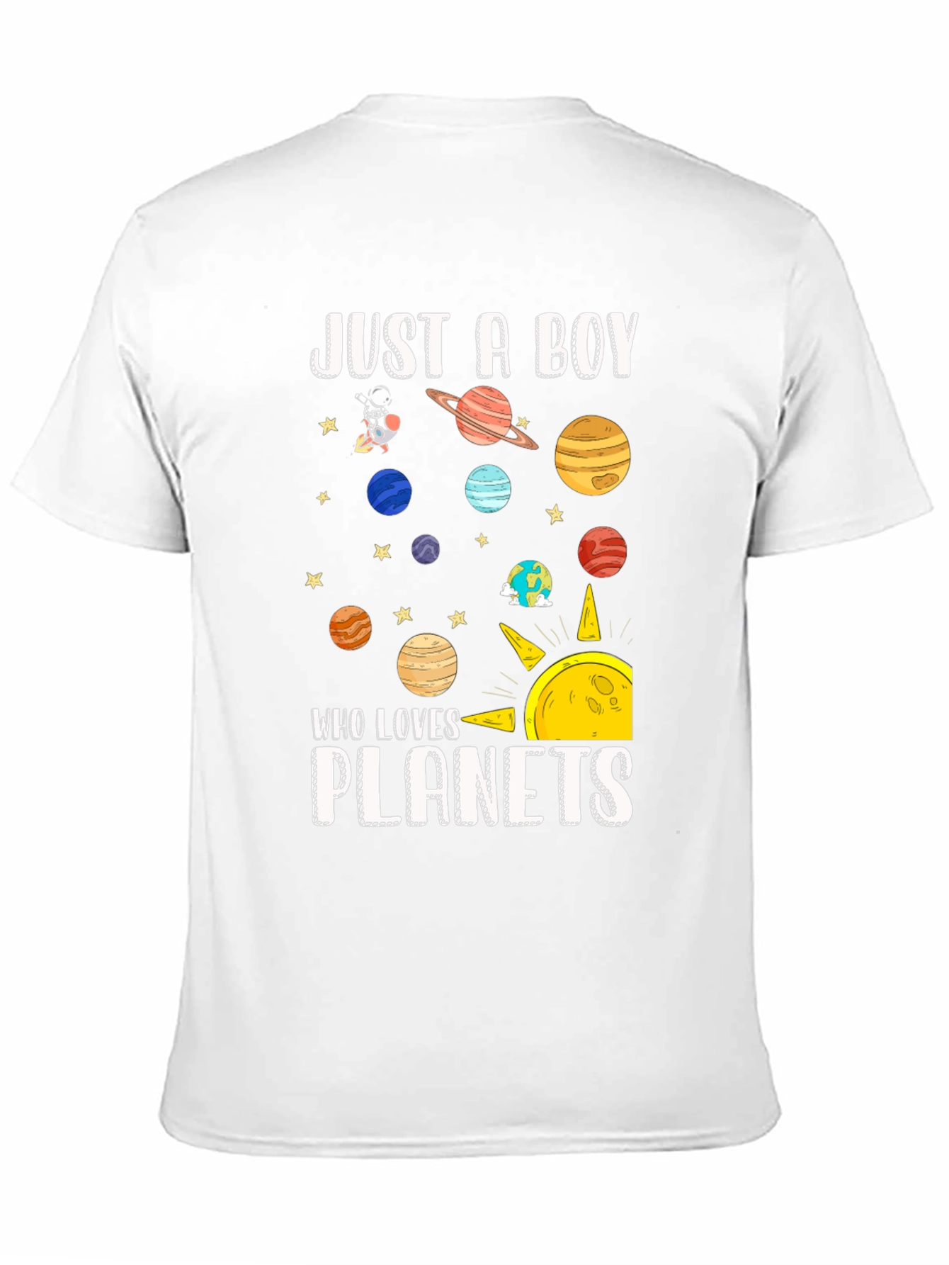 Just A Boy Who Loves Planets T-Shirt