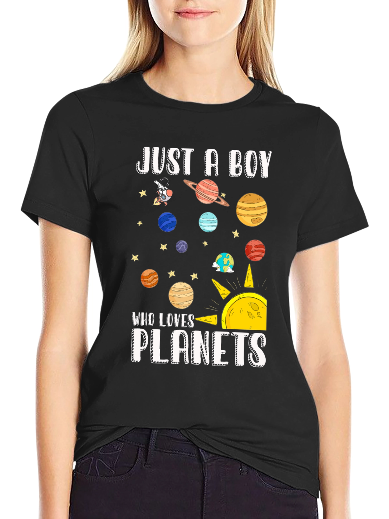 Just A Boy Who Loves Planets T-Shirt