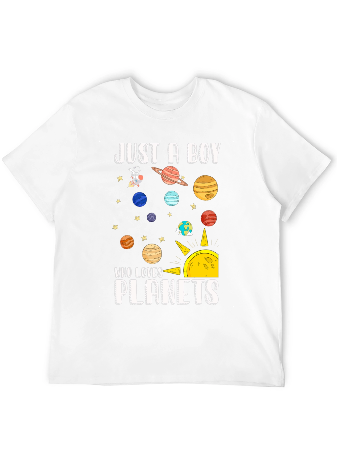 Just A Boy Who Loves Planets T-Shirt