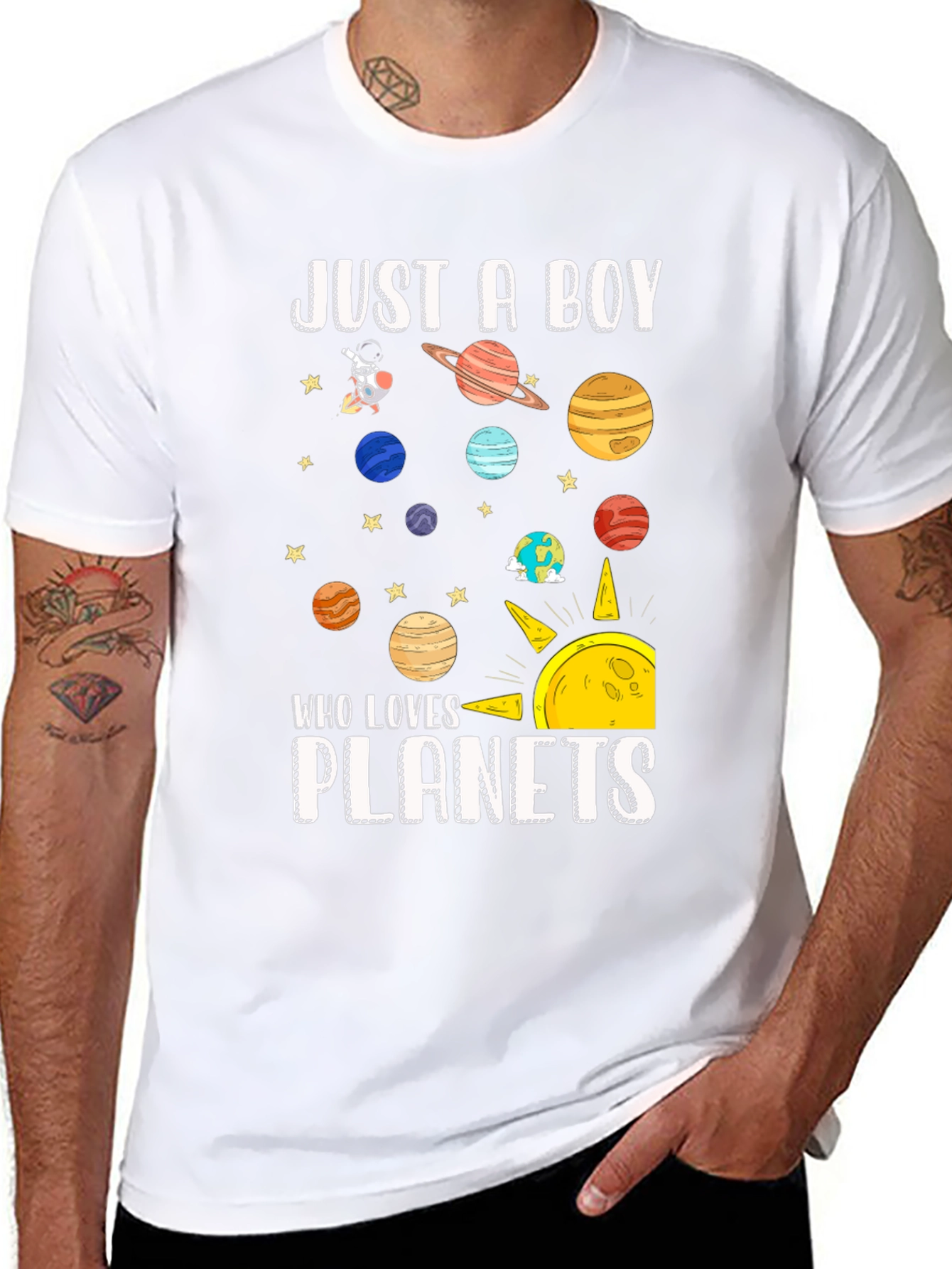 Just A Boy Who Loves Planets T-Shirt