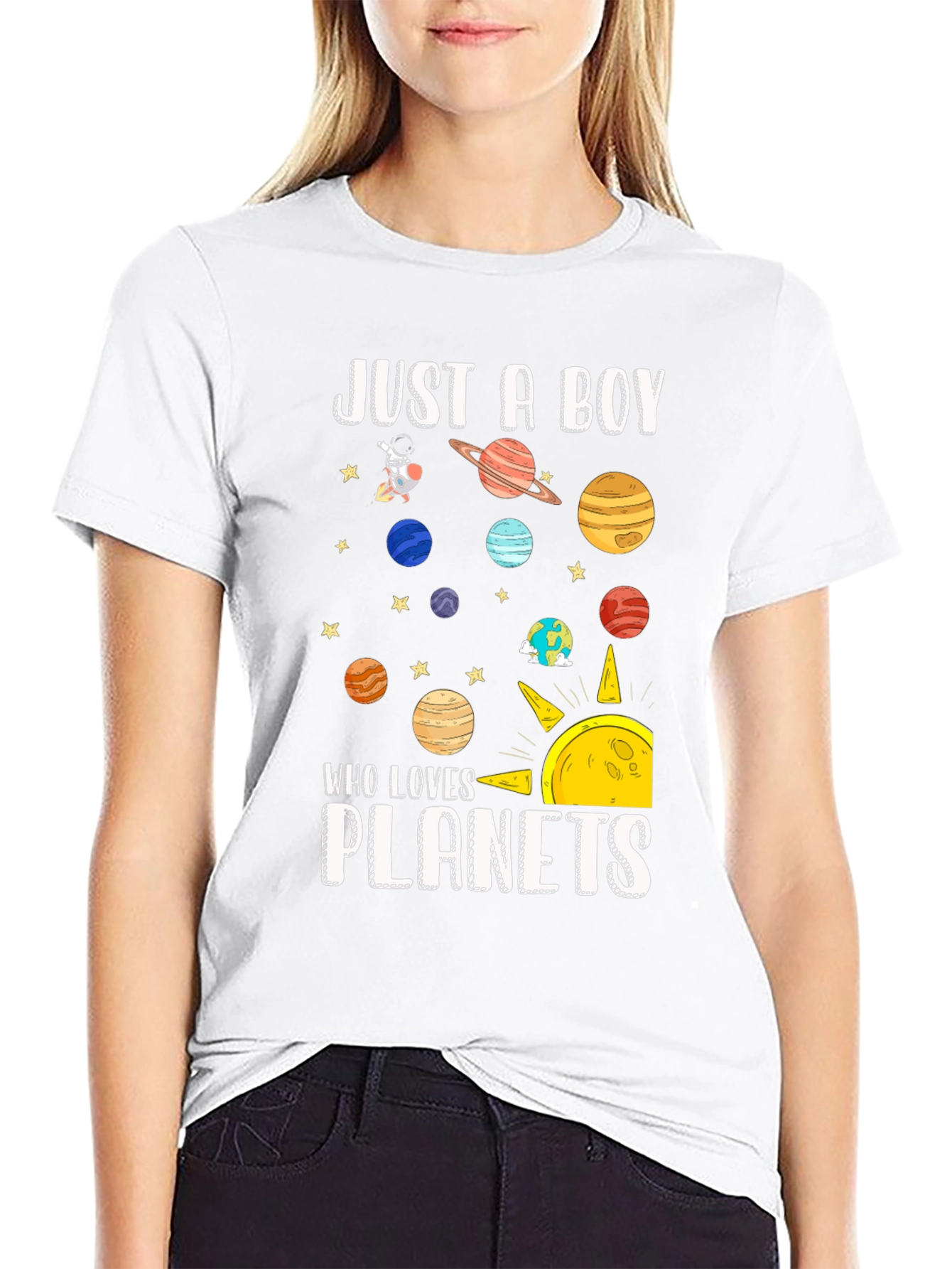 Just A Boy Who Loves Planets T-Shirt