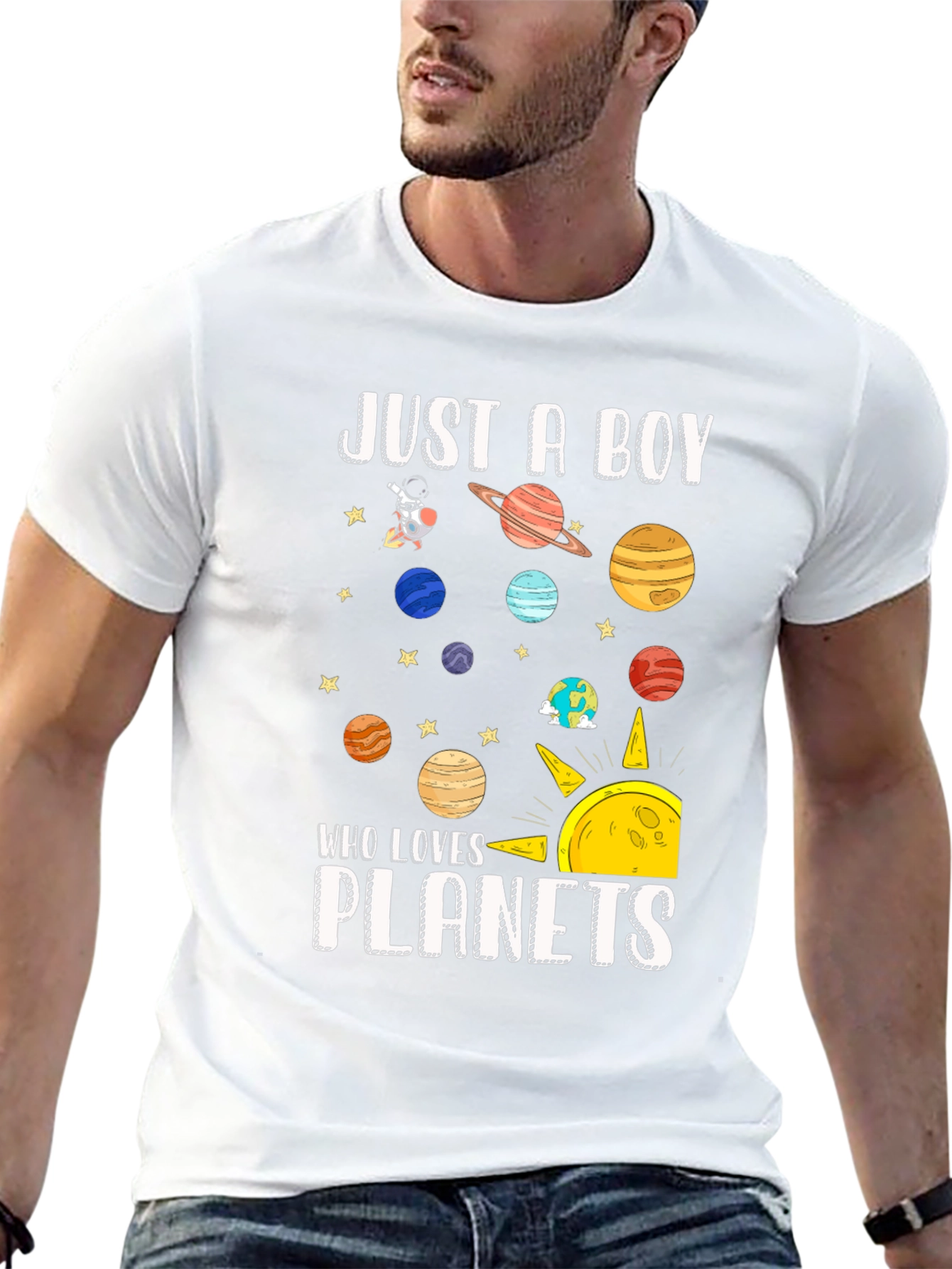 Just A Boy Who Loves Planets T-Shirt