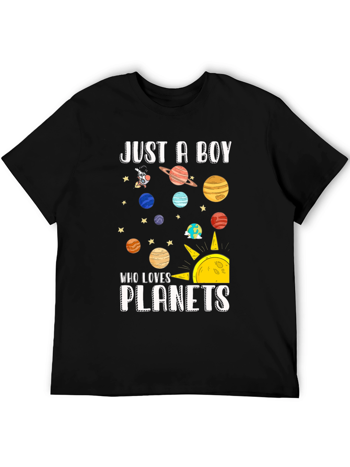 Just A Boy Who Loves Planets T-Shirt