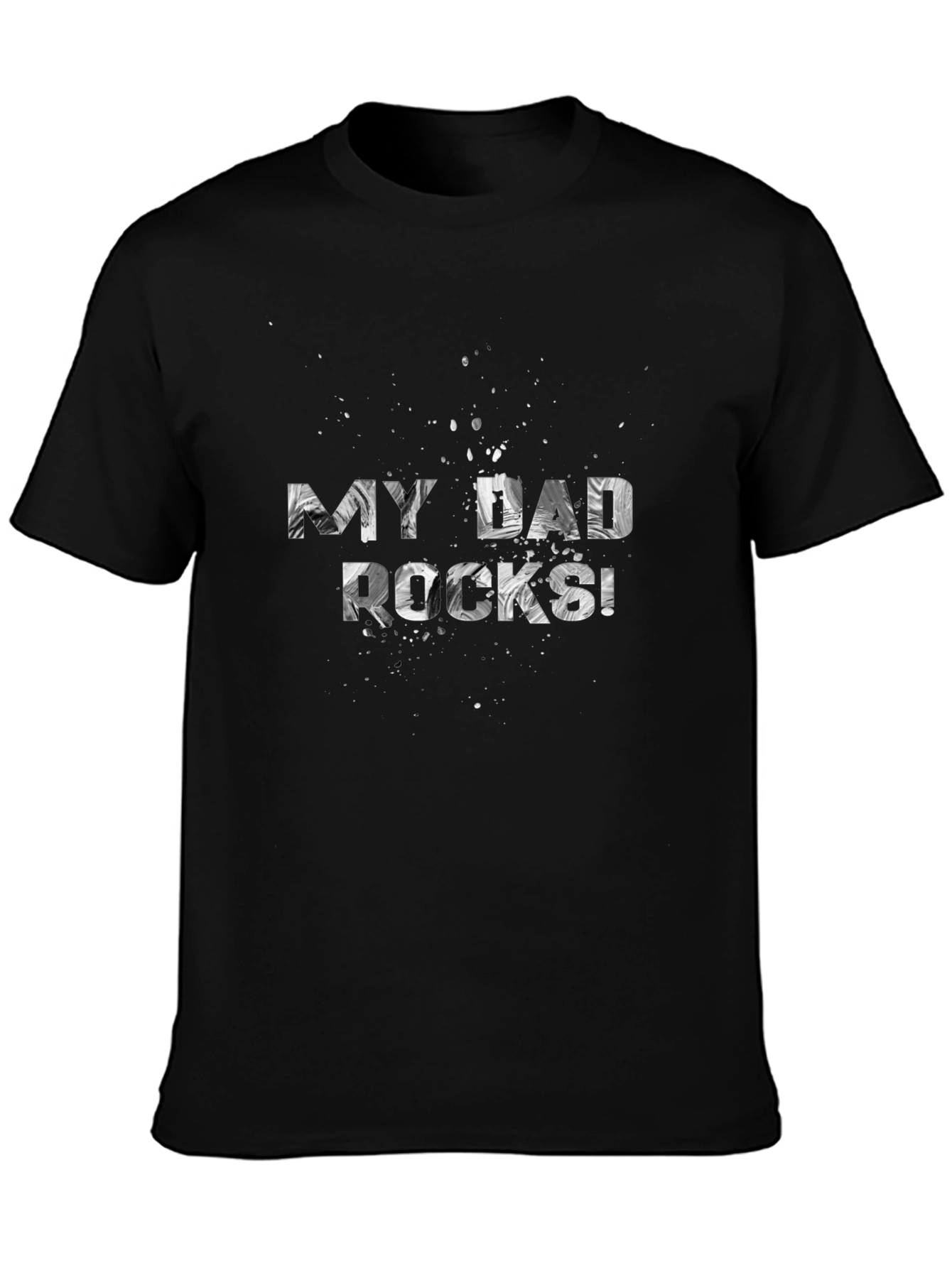 My Dad Rocks! Graphic Print Mens T-Shirt