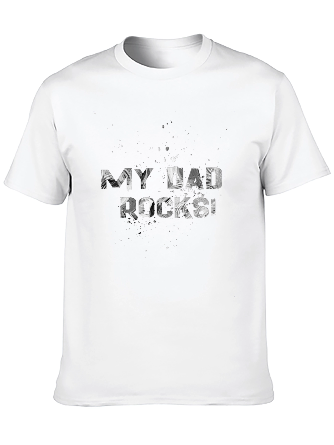 My Dad Rocks! Graphic Print Mens T-Shirt