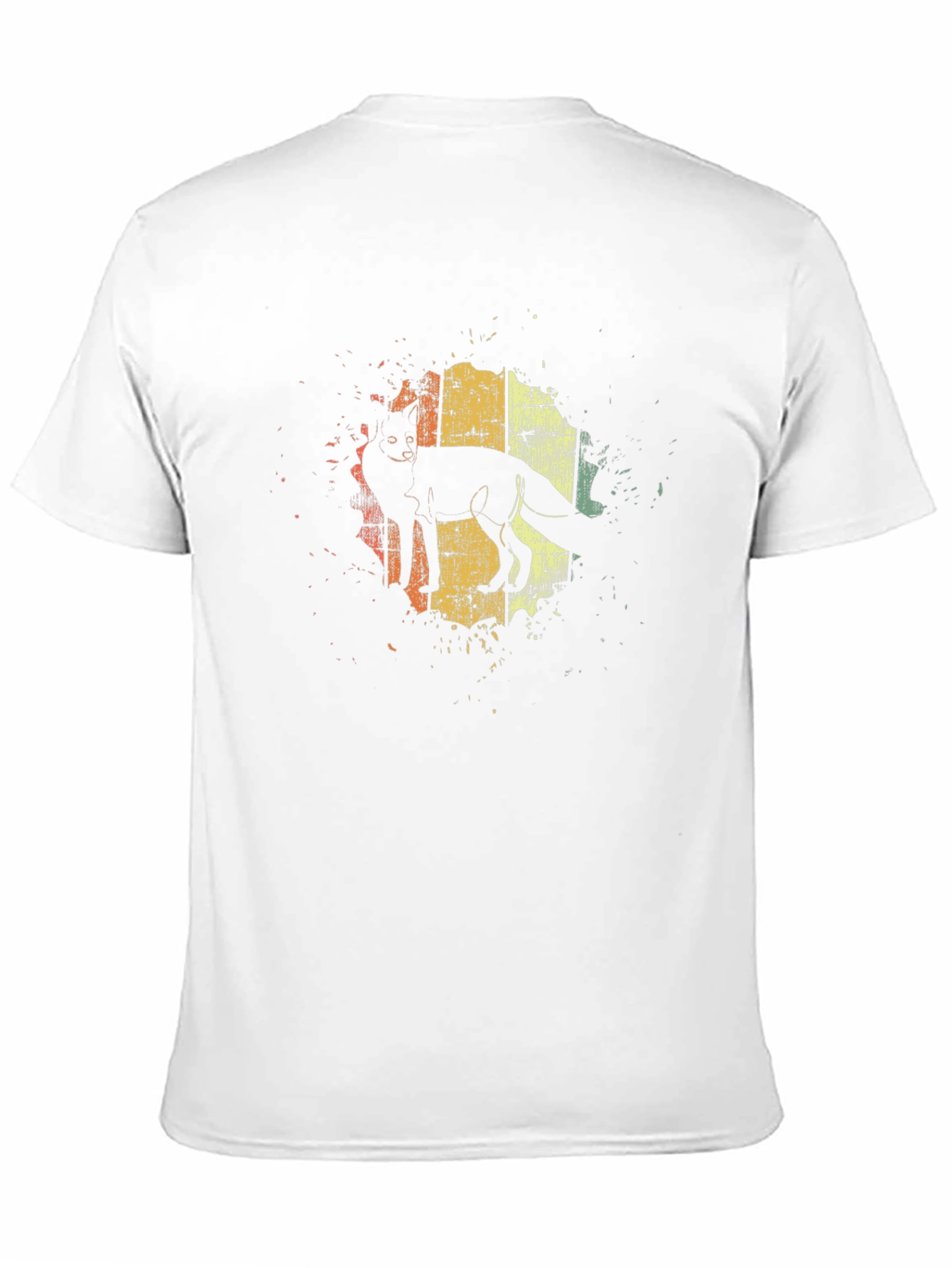 Fox Silhouette Graphic Tee - Retro Design