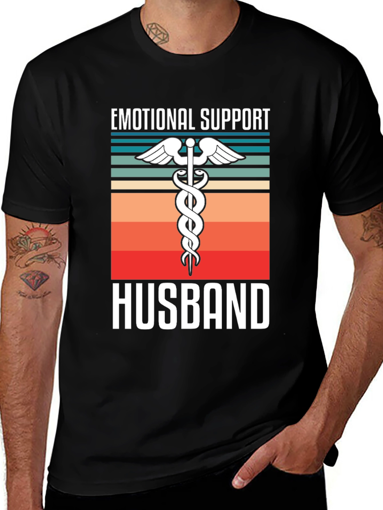 Emotional Support Husband Graphic Tee