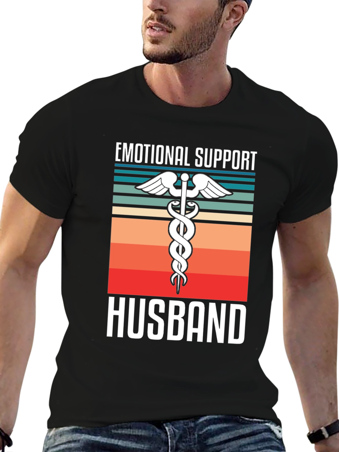 Emotional Support Husband Graphic Tee