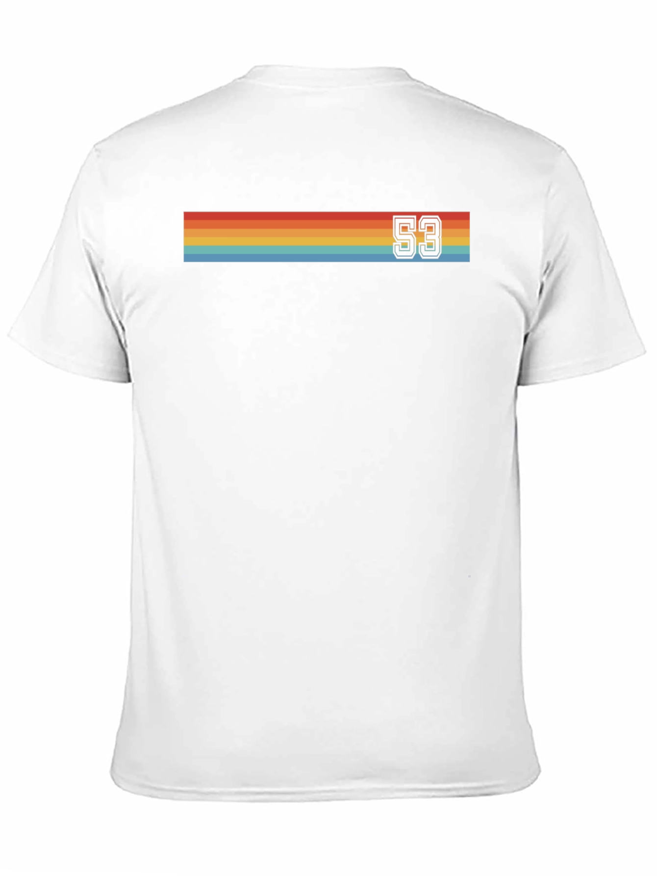 Retro Stripe 53 Graphic Tee - Classic Style
