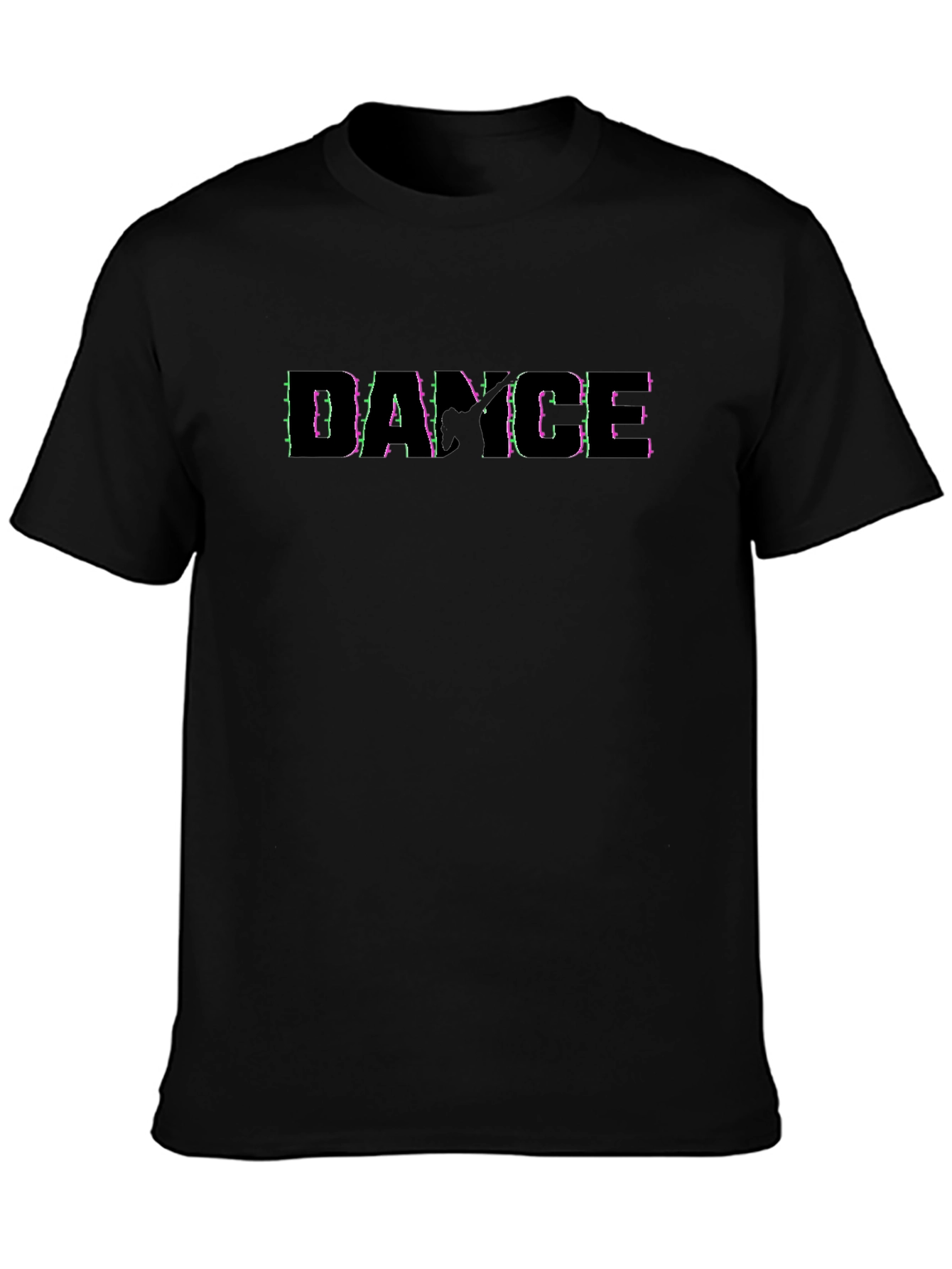 Dance Graphic Black T-Shirt - Stylish Mens Tee