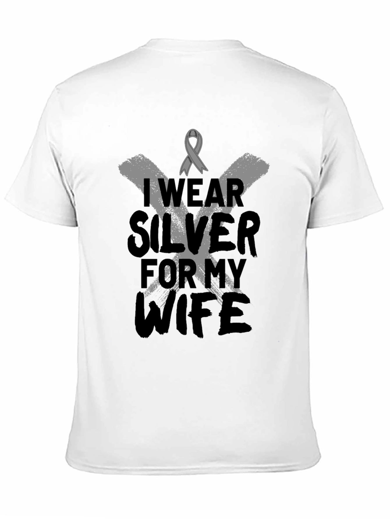 I Wear Silver For My Wife T-Shirt