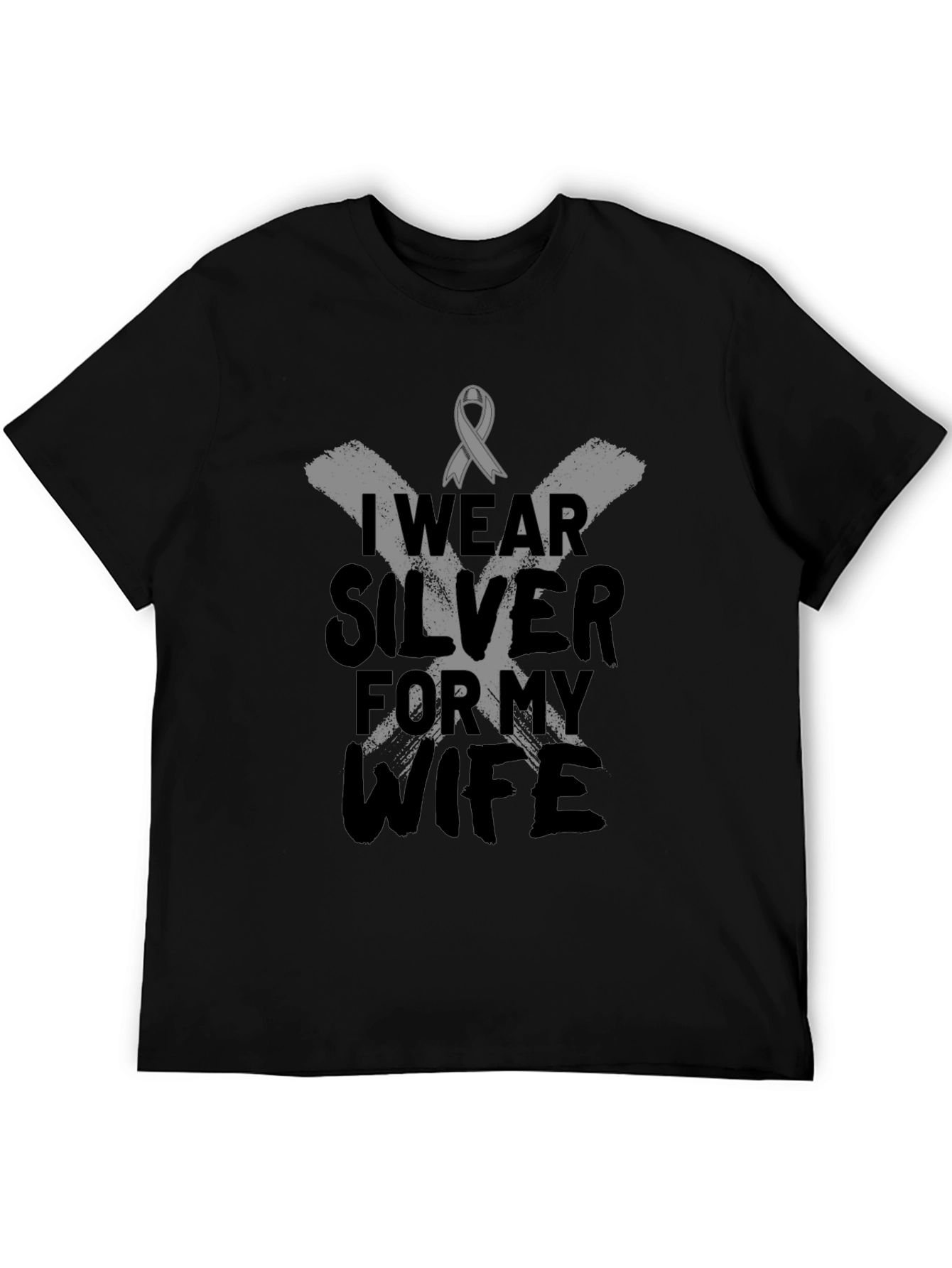 I Wear Silver For My Wife T-Shirt