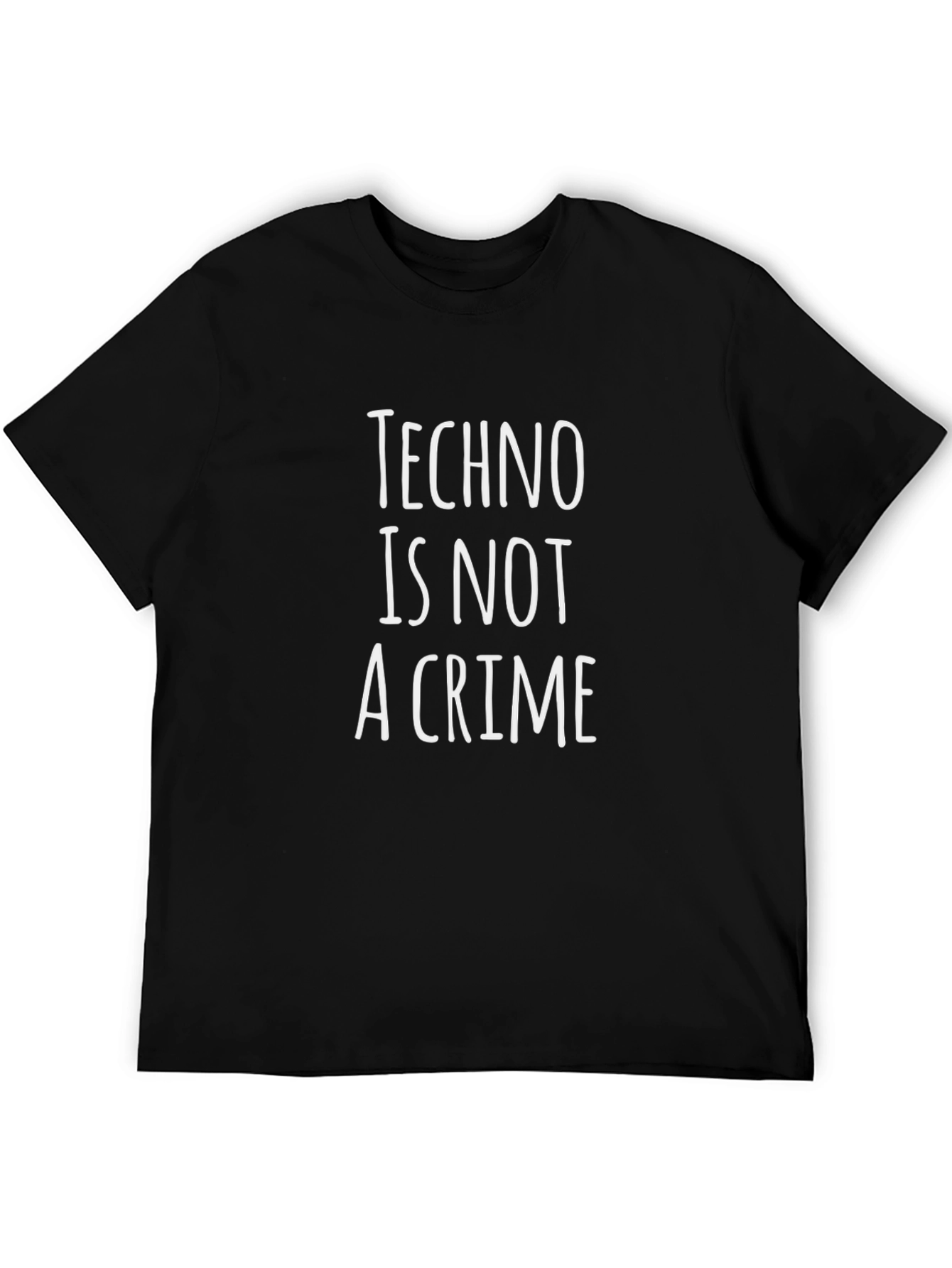 Techno is Not a Crime T-Shirt - Black