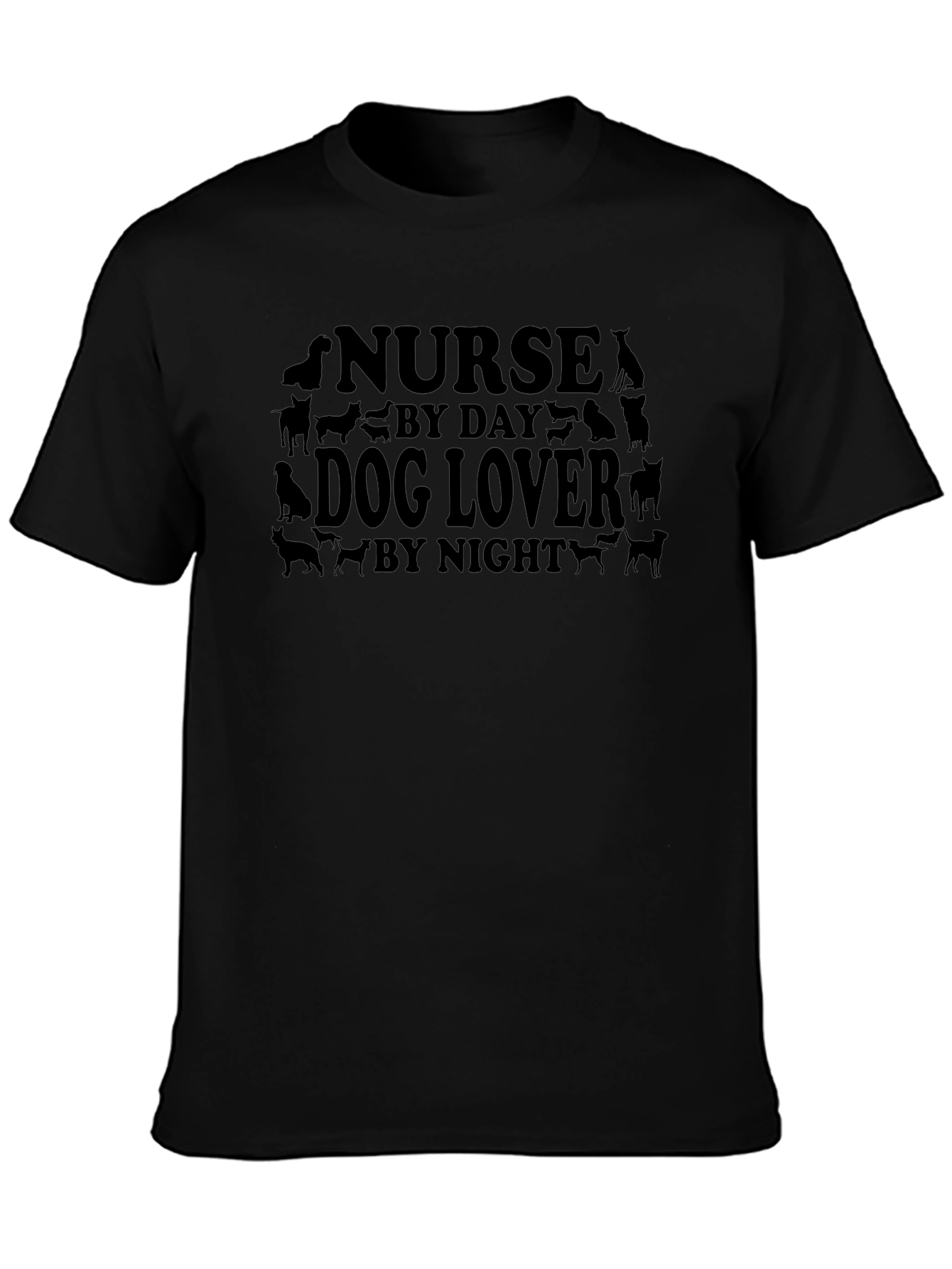Nurse by Day Dog Lover by Night Graphic Tee