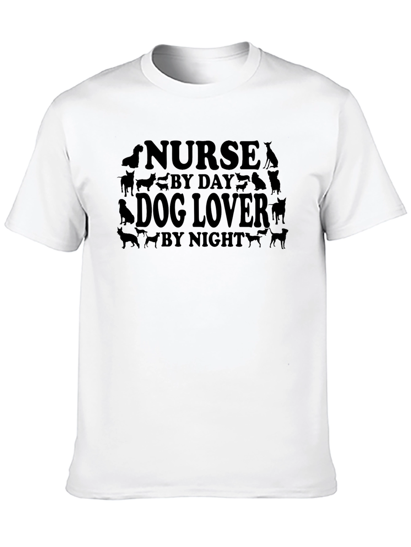 Nurse by Day Dog Lover by Night Graphic Tee