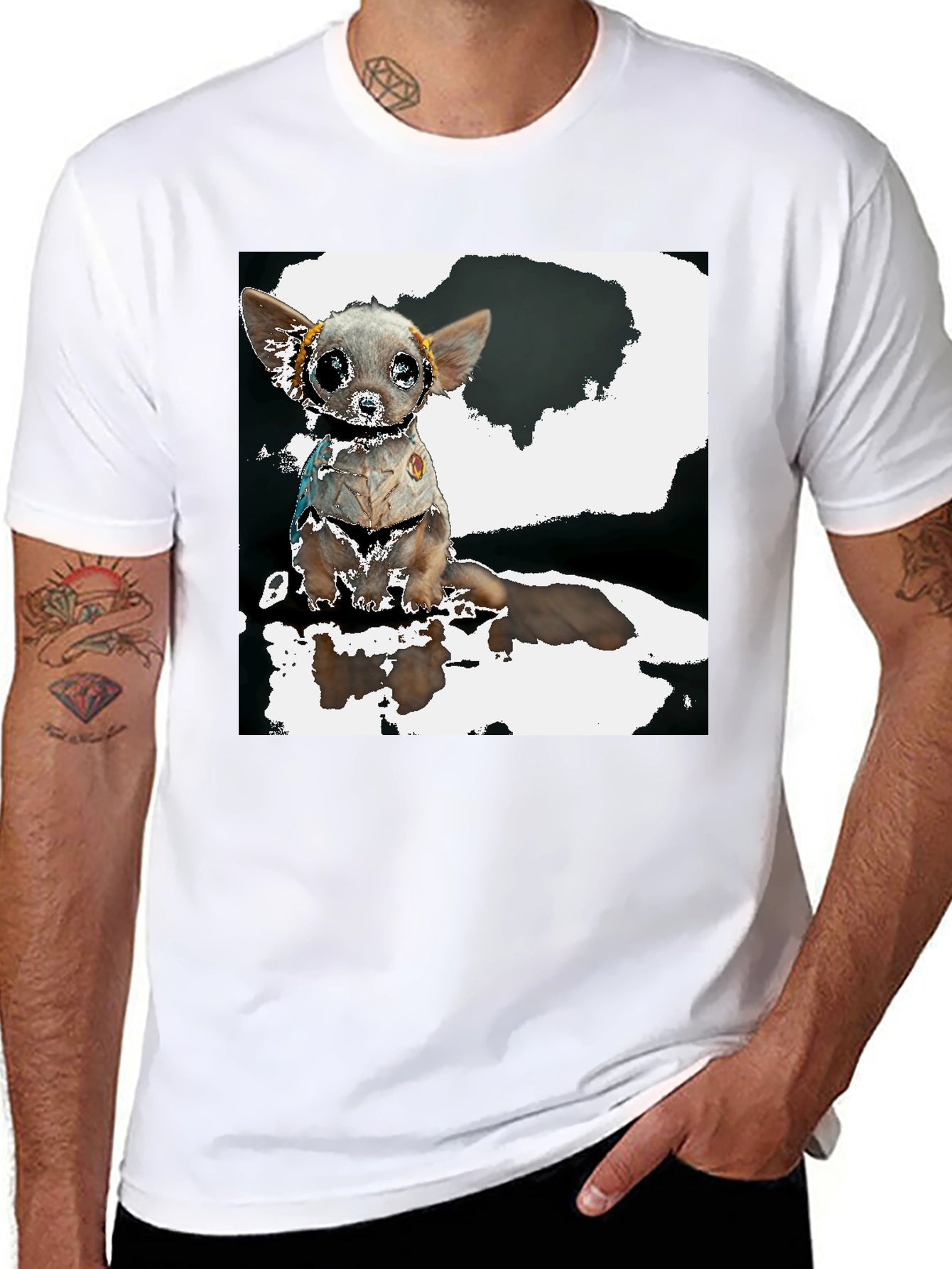 Cool Chihuahua Astronaut T-Shirt