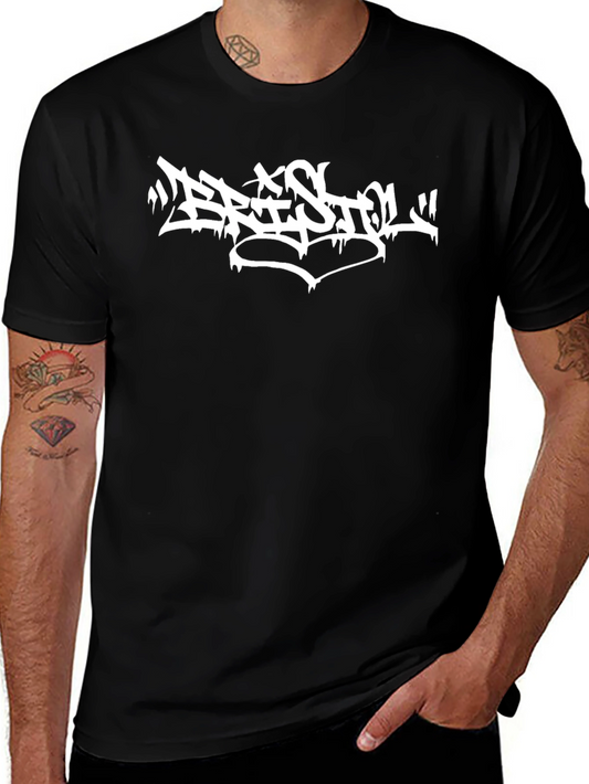 Bristol Graffiti Style Black T-Shirt