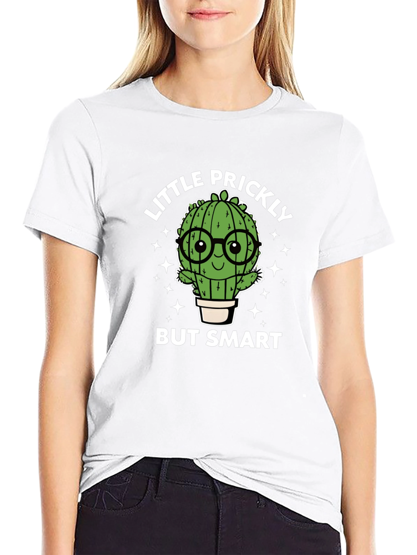 Little Prickly But Smart Cactus Graphic Tee