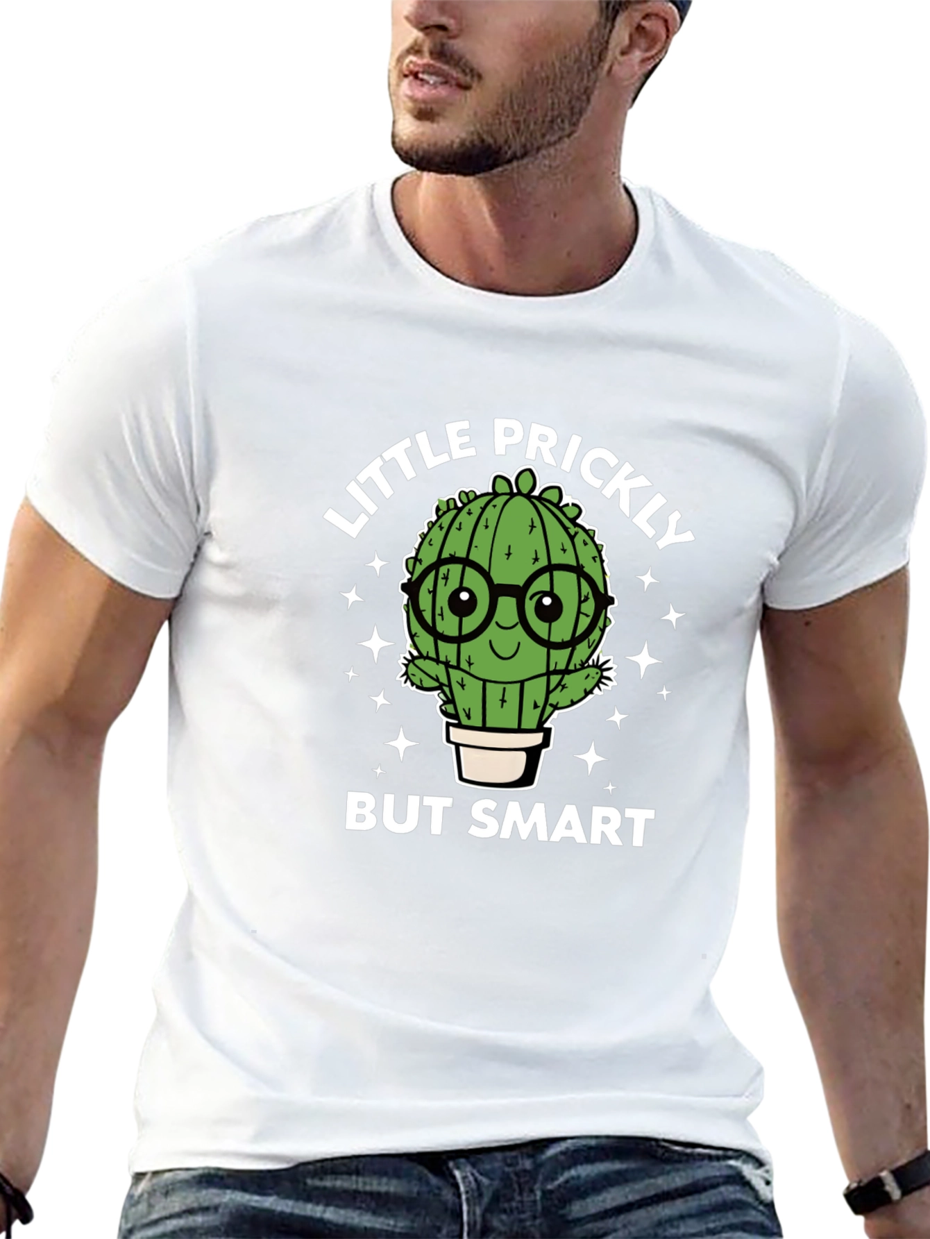 Little Prickly But Smart Cactus Graphic Tee