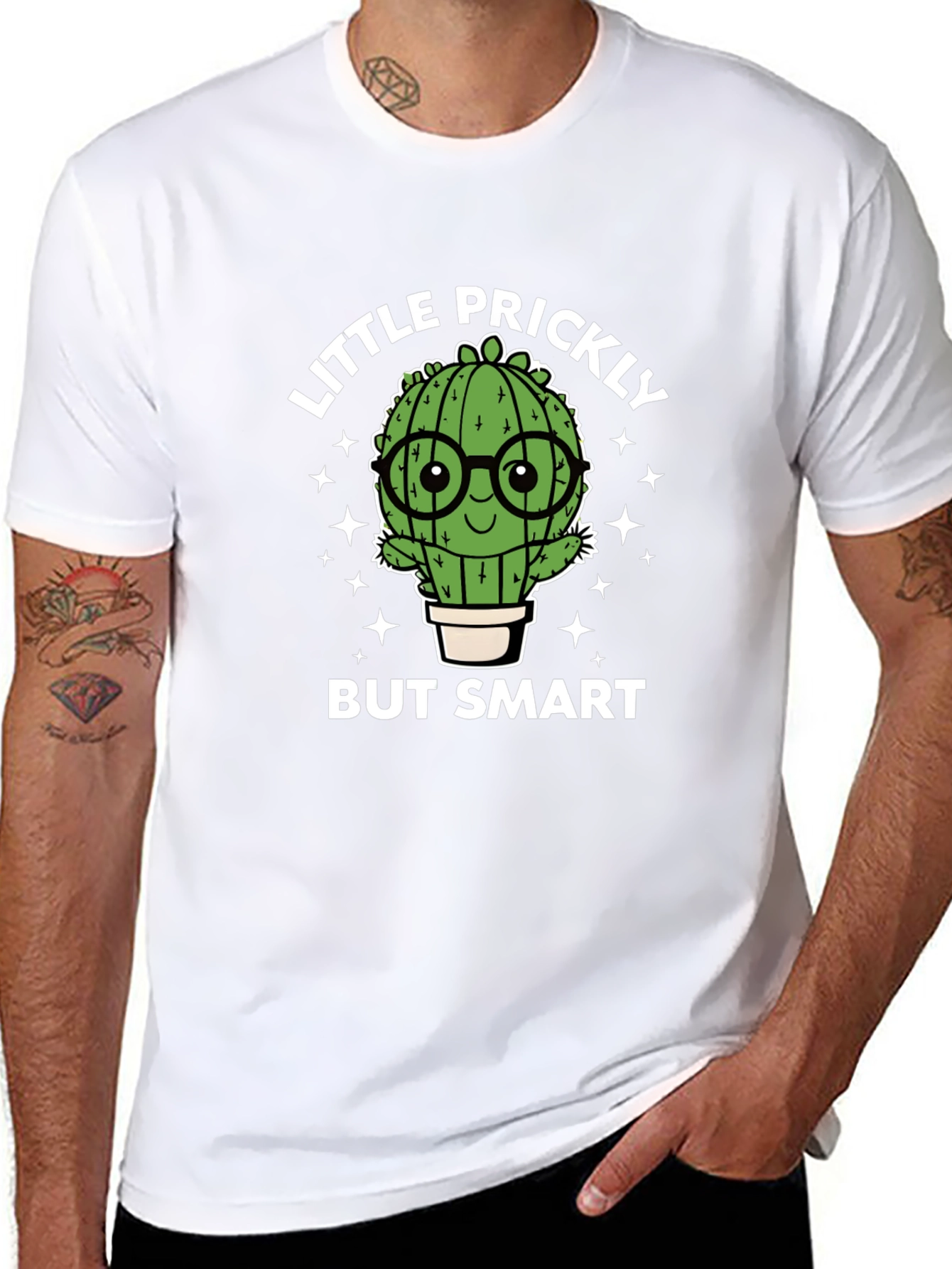 Little Prickly But Smart Cactus Graphic Tee