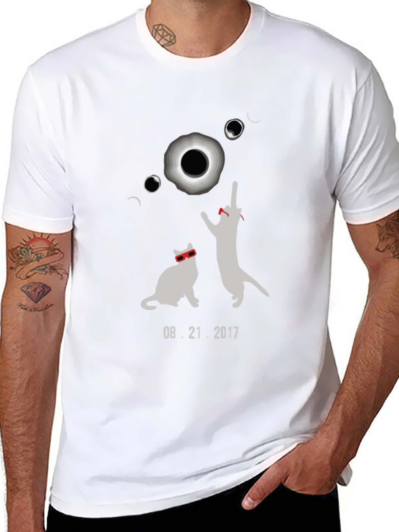 Eclipse Cats Graphic Tee - August 2017