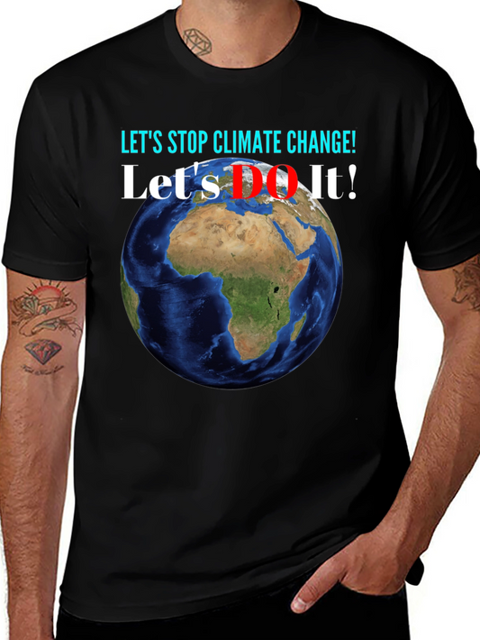 Climate Change Awareness Earth Graphic T-Shirt