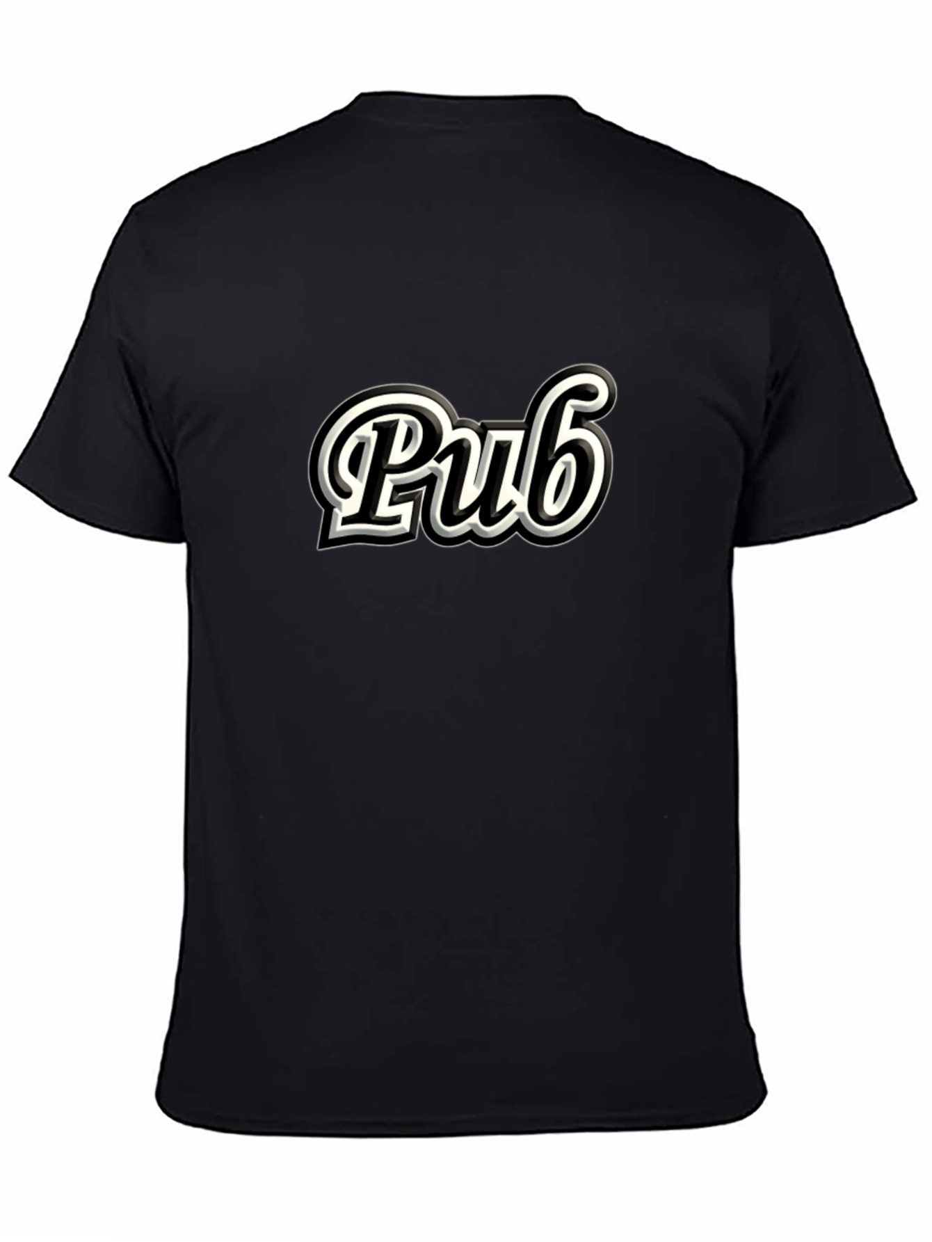 Classic Pub Graphic T-Shirt - Casual Black Tee