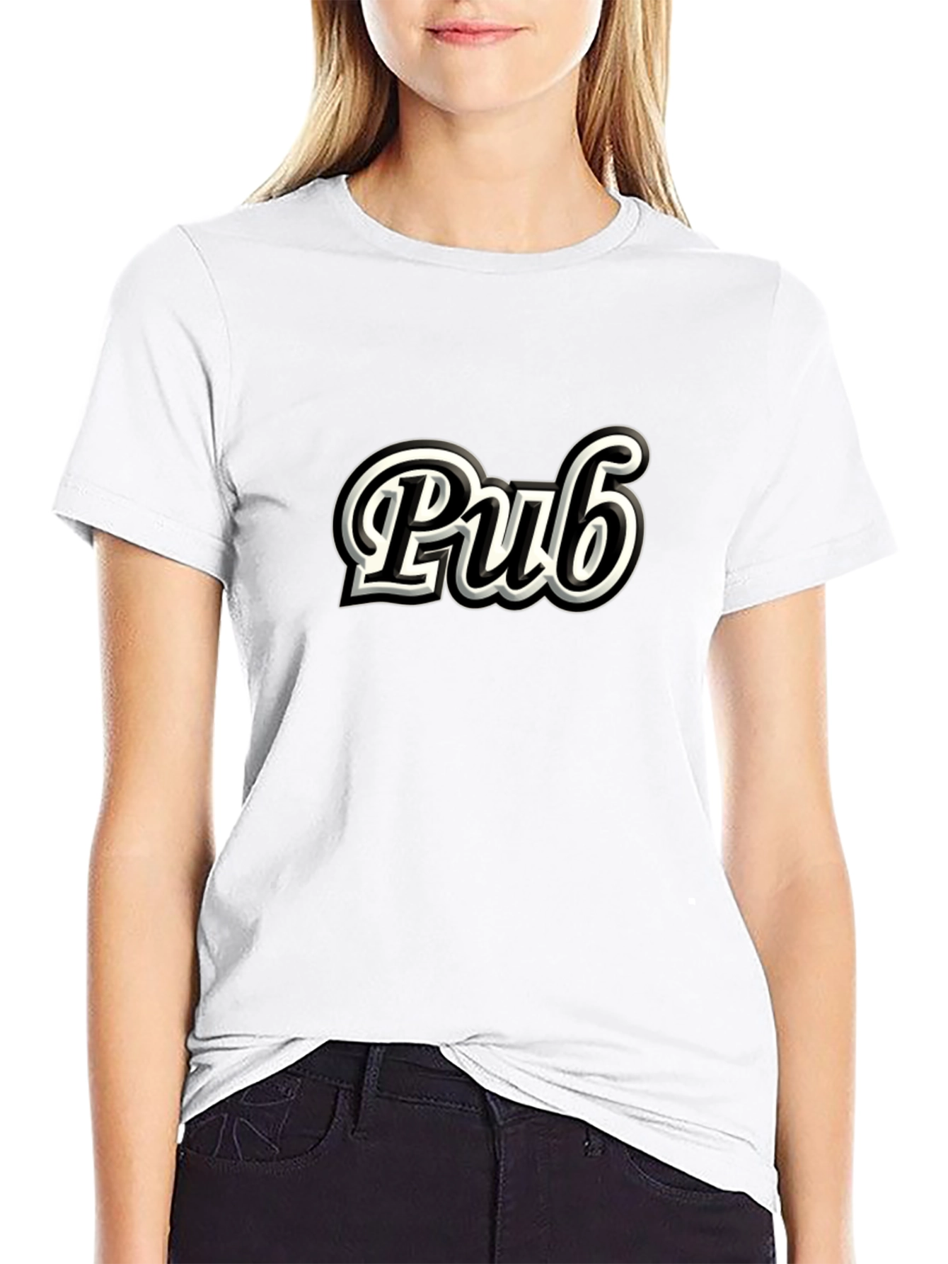 Classic Pub Graphic T-Shirt - Casual Black Tee