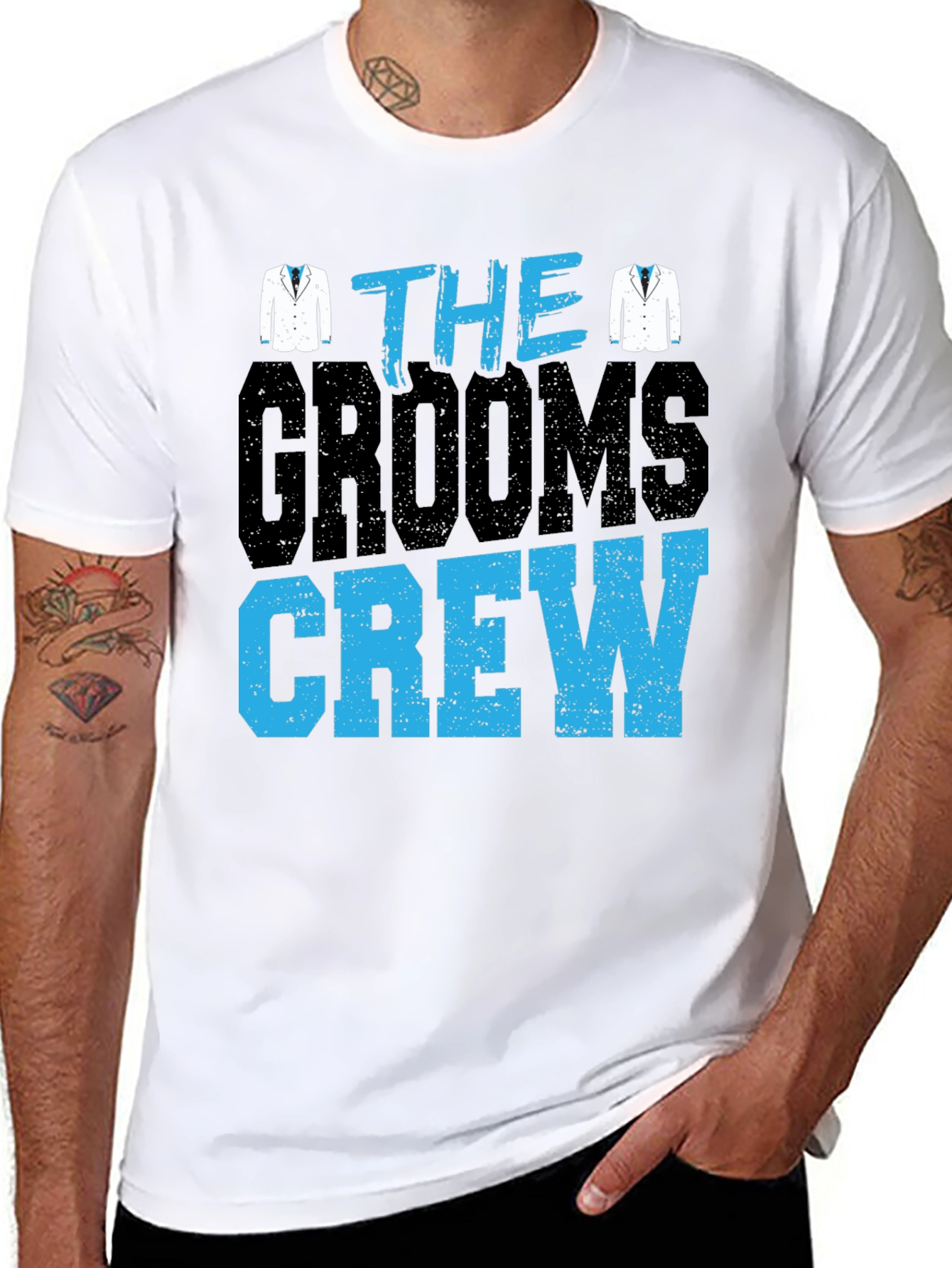 The Grooms Crew T-Shirt - Wedding Party Apparel