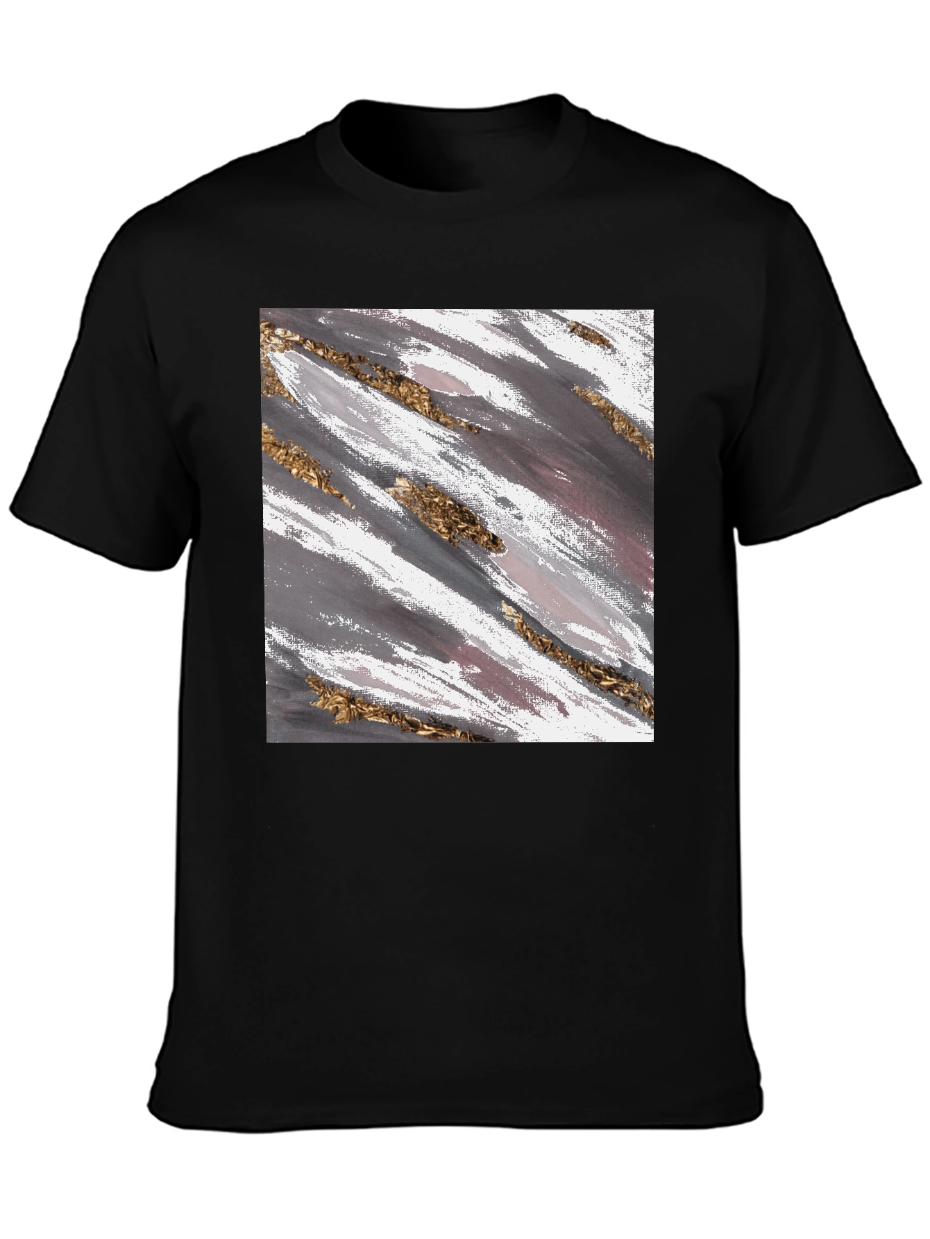 Abstract Brushstroke Graphic Tee - Stylish Casual Wear