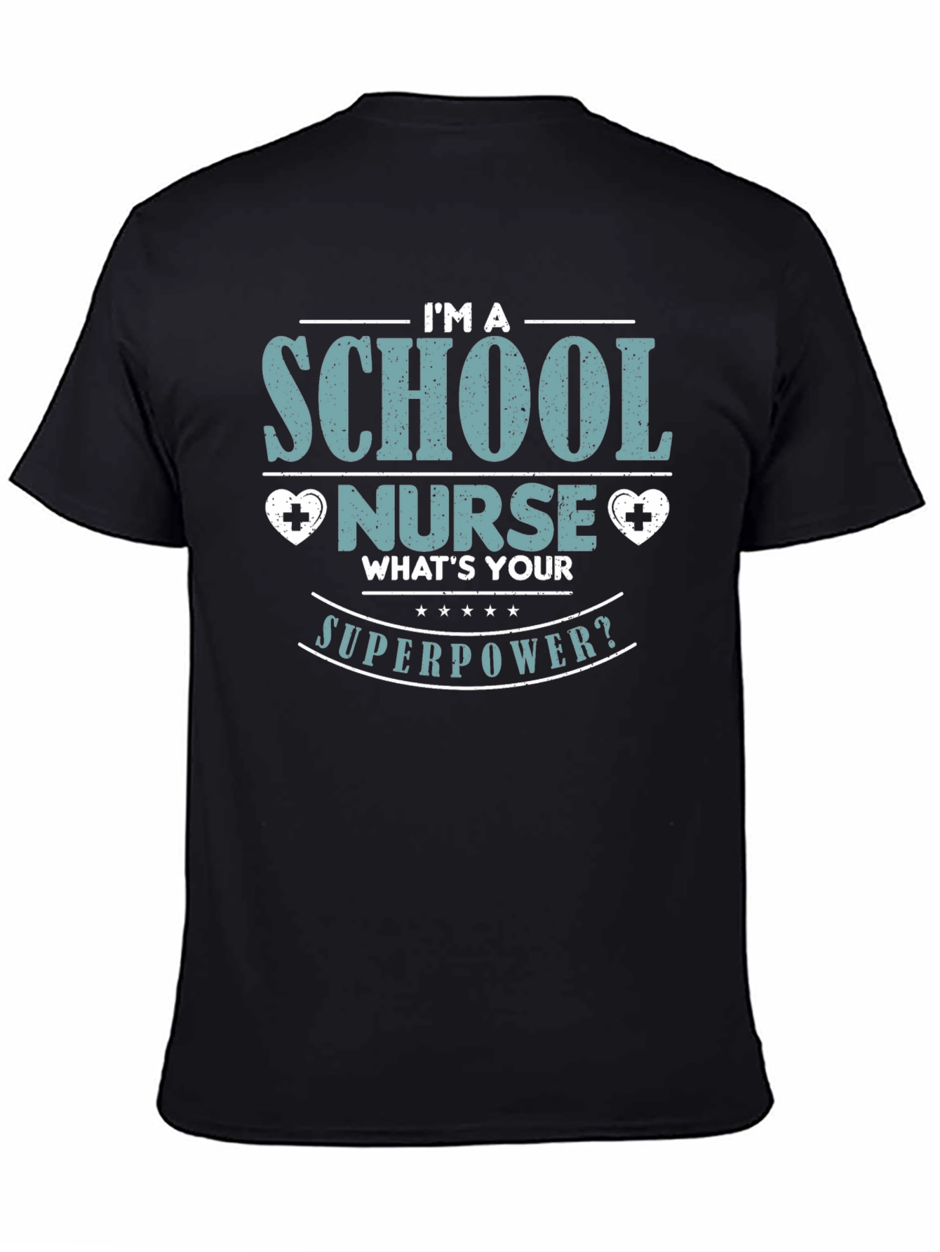 School Nurse Superpower T-Shirt - Black