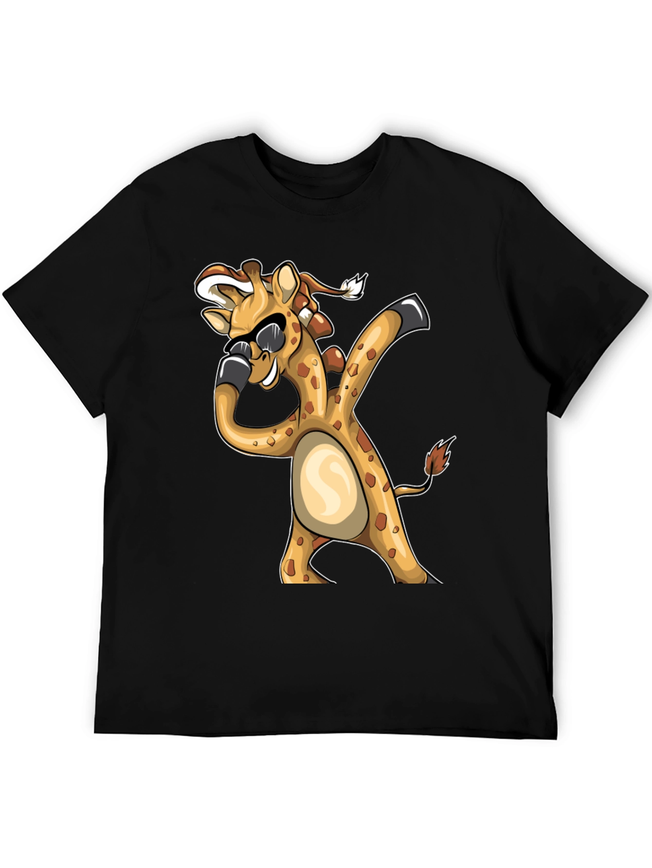 Dabbing Giraffe Graphic Tee - Funny Animal T-Shirt