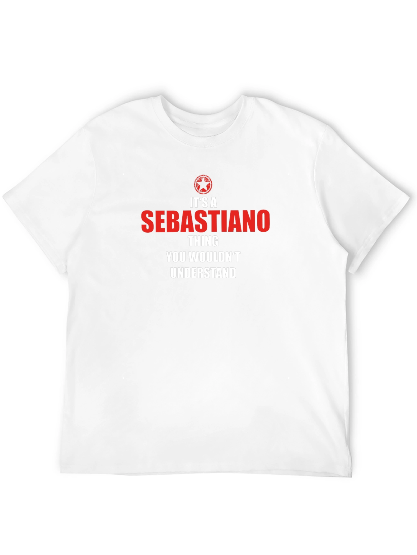 Sebastiano Thing T-Shirt - Funny Personalized Name Tee