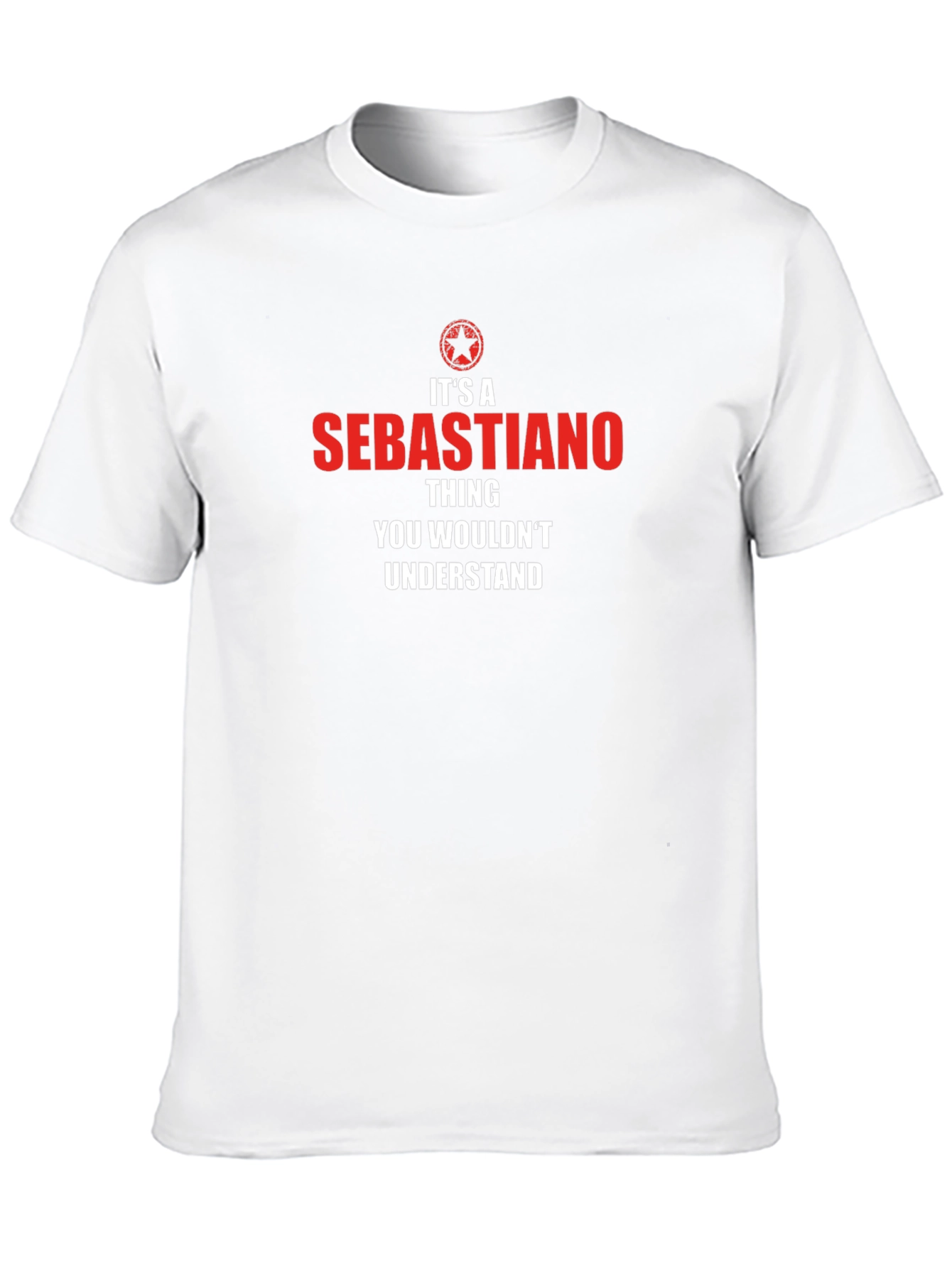 Sebastiano Thing T-Shirt - Funny Personalized Name Tee