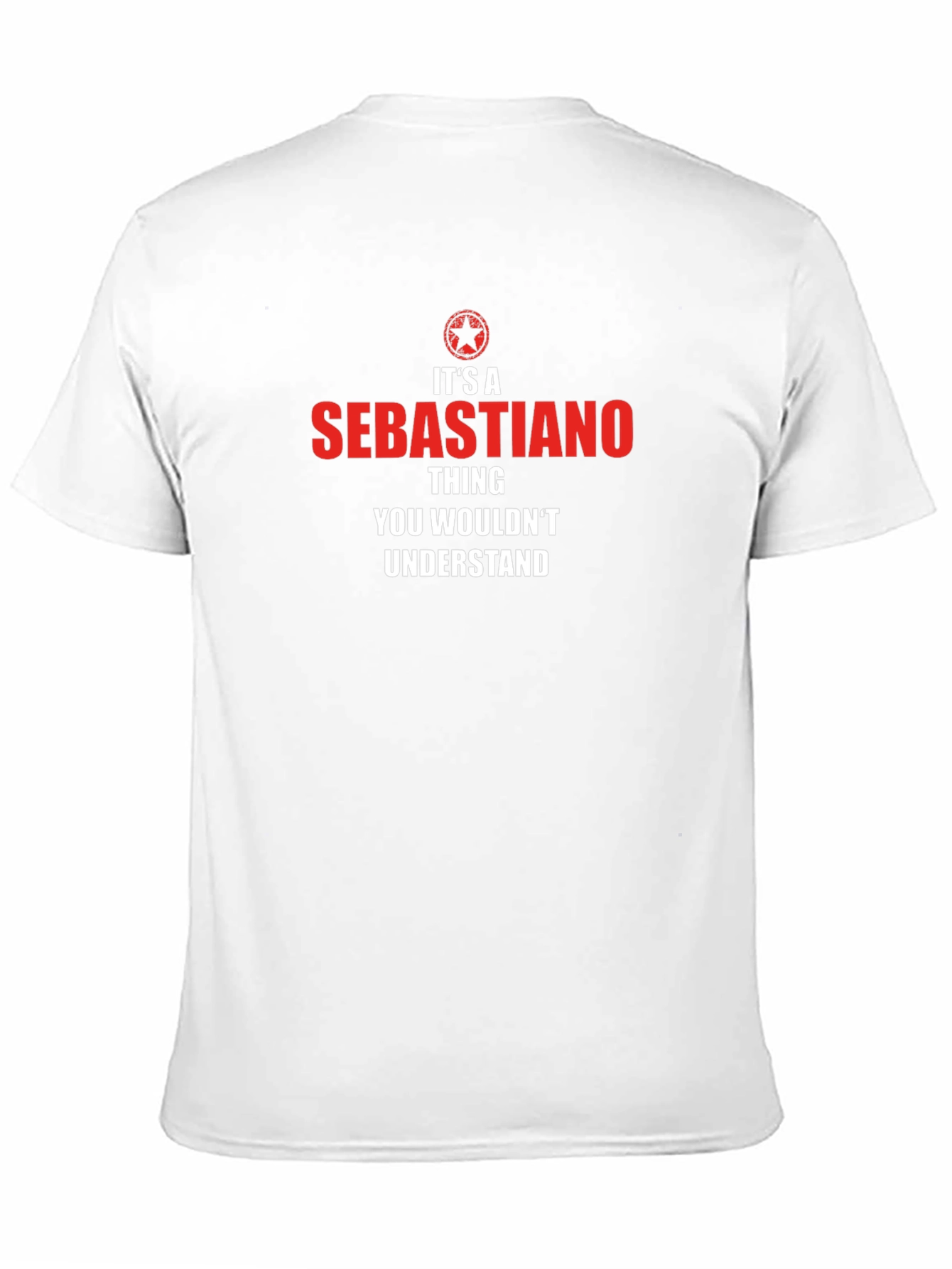 Sebastiano Thing T-Shirt - Funny Personalized Name Tee