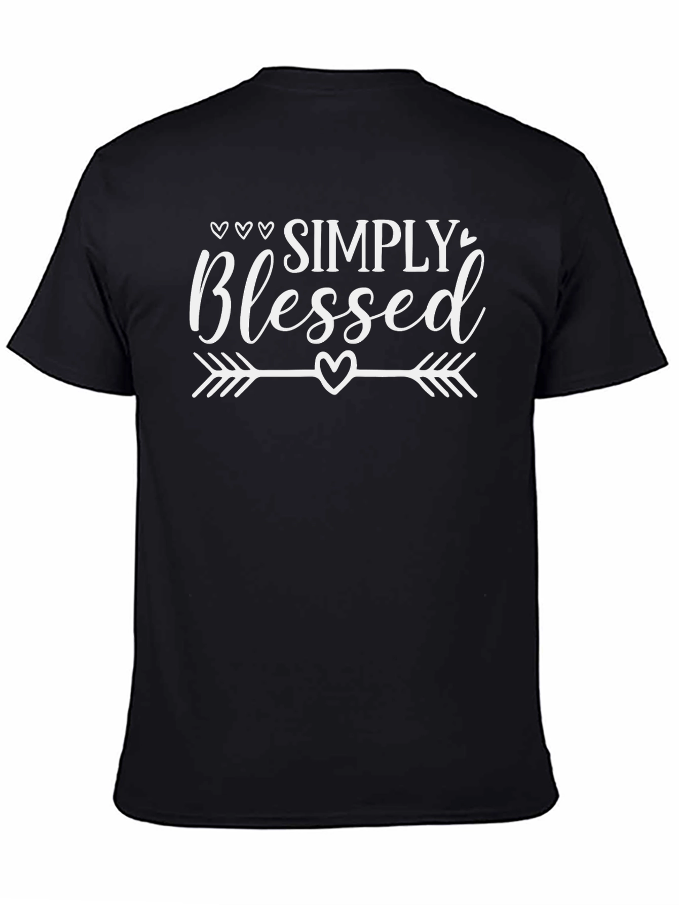 Simply Blessed Graphic Tee - Black