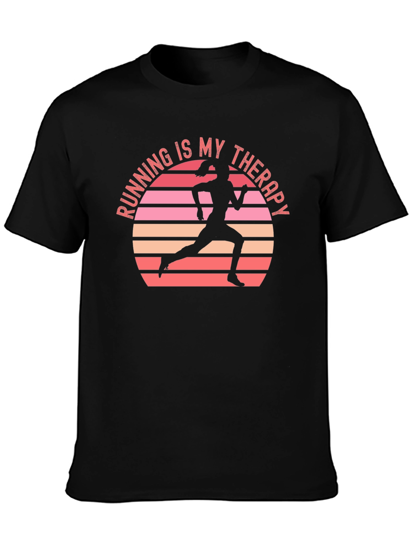 Running Is My Therapy T-Shirt - Motivational Runner Tee