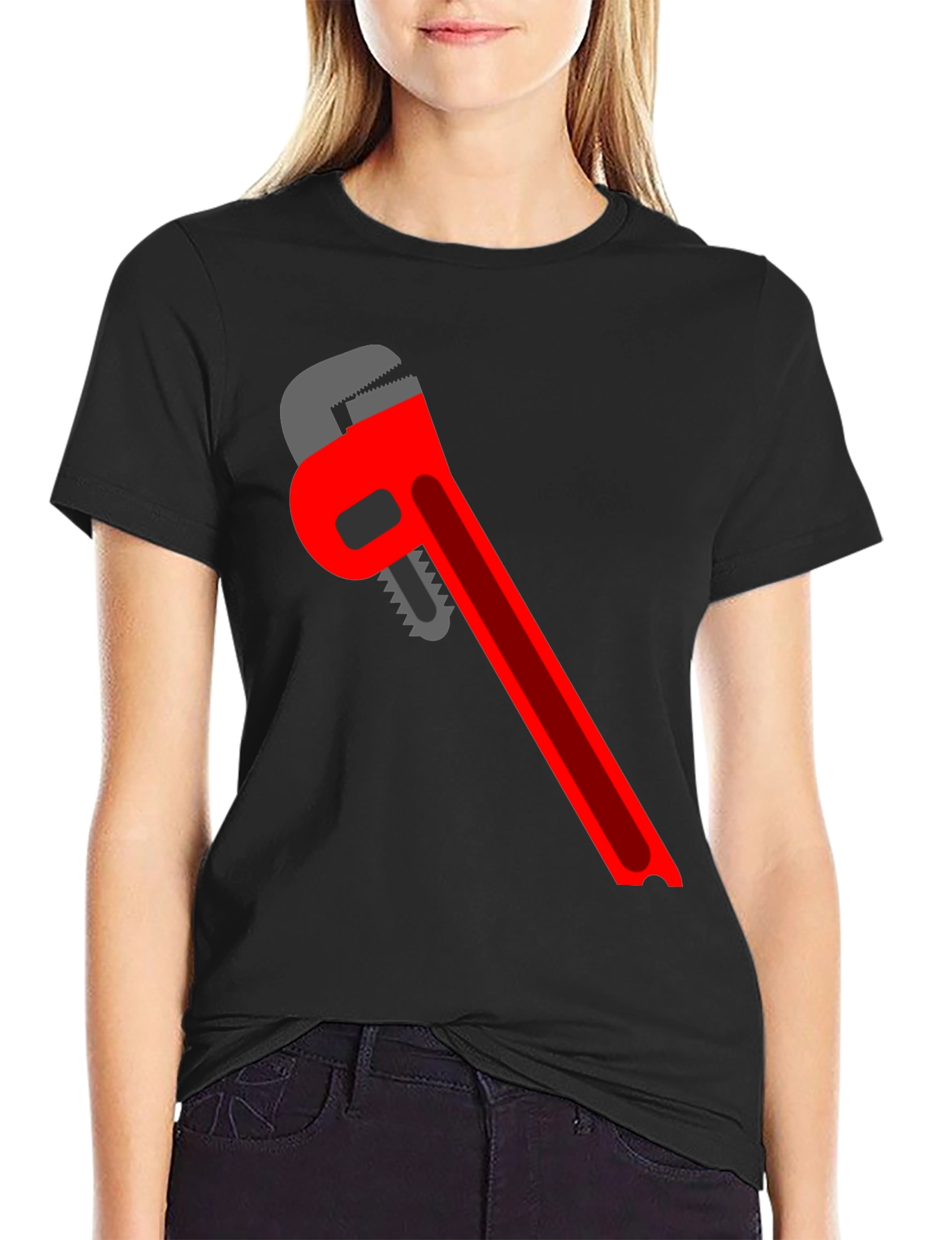 Wrench Graphic T-Shirt - Black Cotton Tee